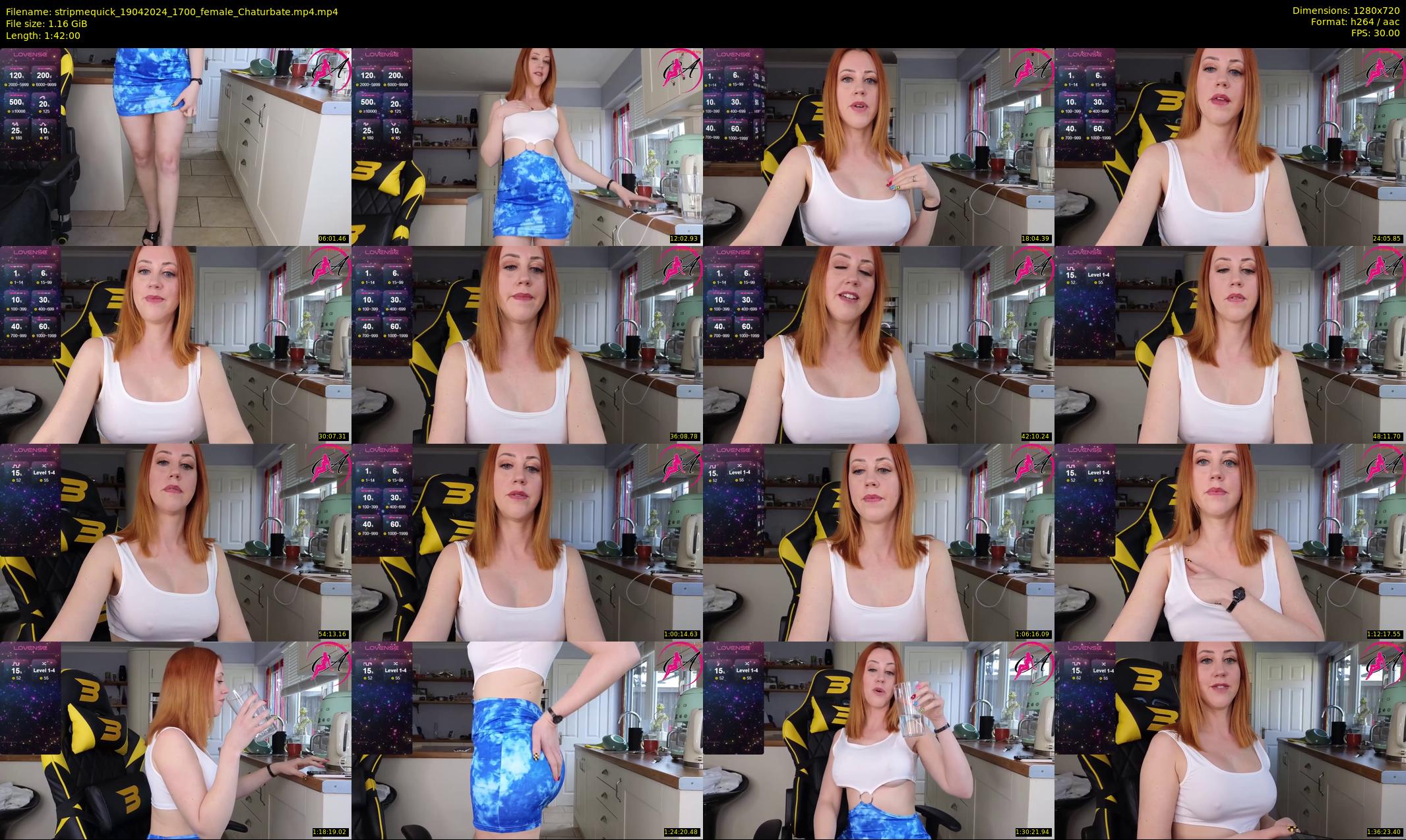stripmequick — 102 minute Chaturbate female cam show recording, 720p, Apr 19, 2024