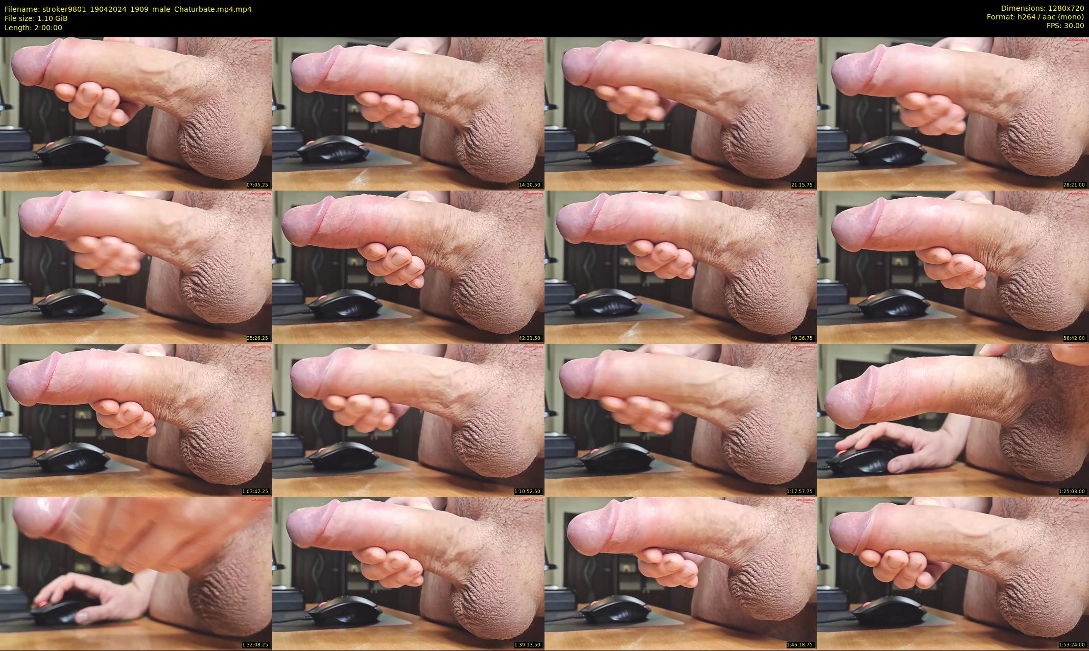 stroker9801 — 120 minute Chaturbate male cam show recording, 720p, Apr 19, 2024