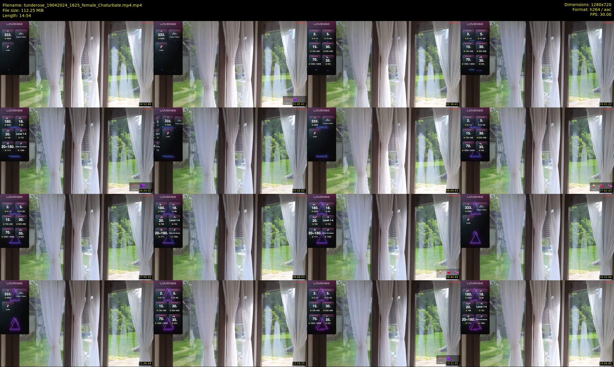 tunderose — 15 minute Chaturbate female cam show recording, 720p, Apr 19, 2024