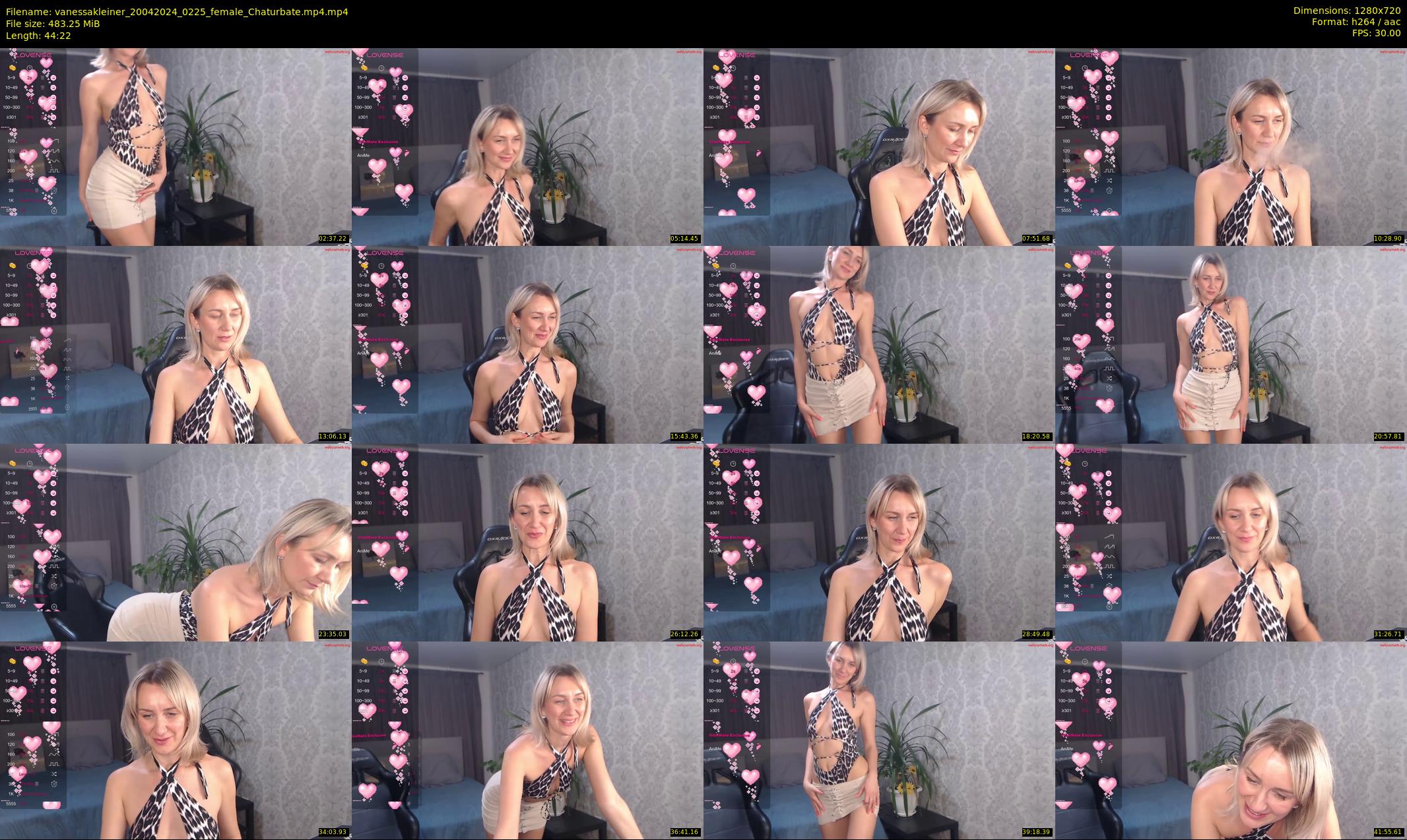 vanessakleiner — 45 minute Chaturbate female cam show recording, 720p, Apr 20, 2024
