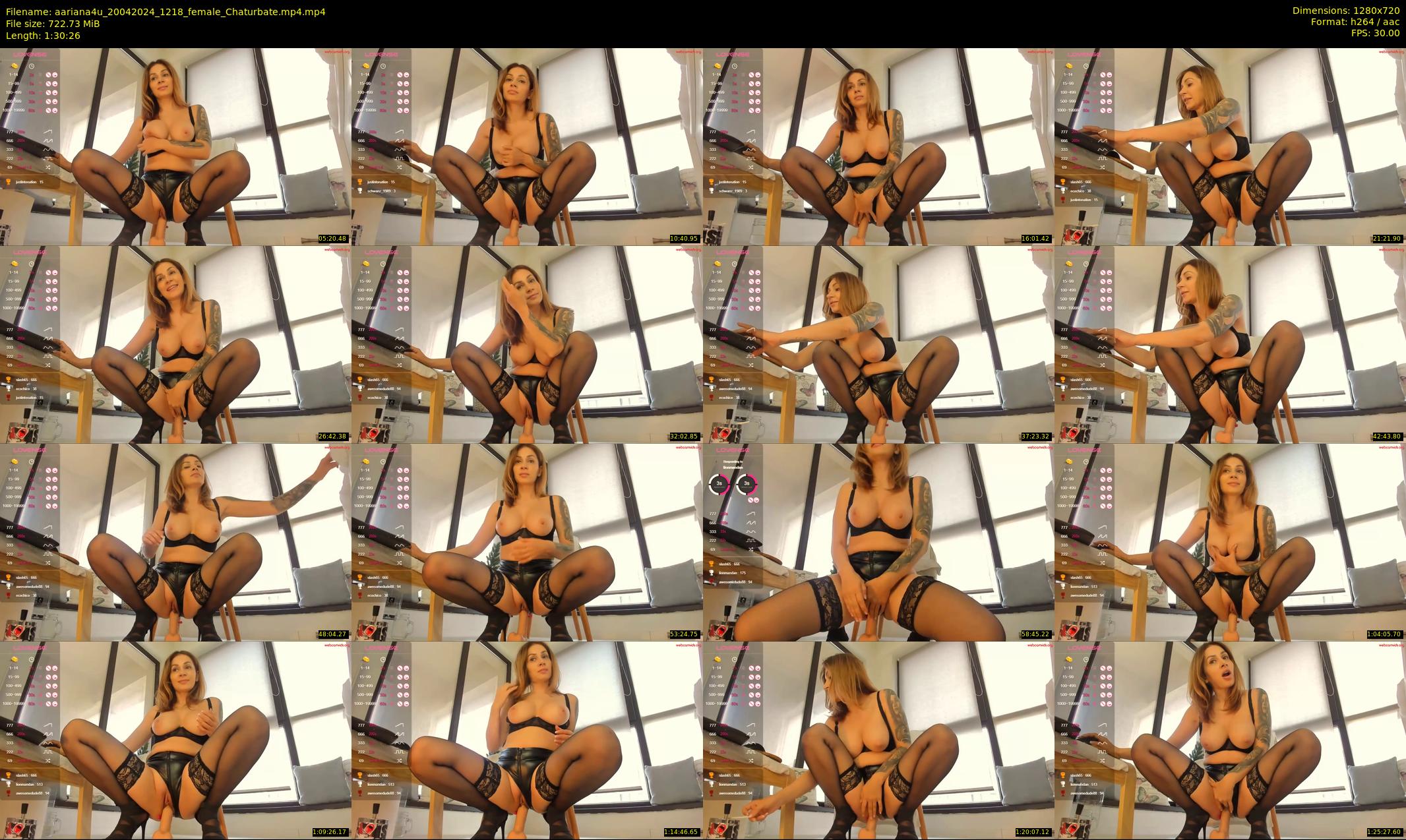 aariana4u — 91 minute Chaturbate female cam show recording, 720p, Apr 20, 2024