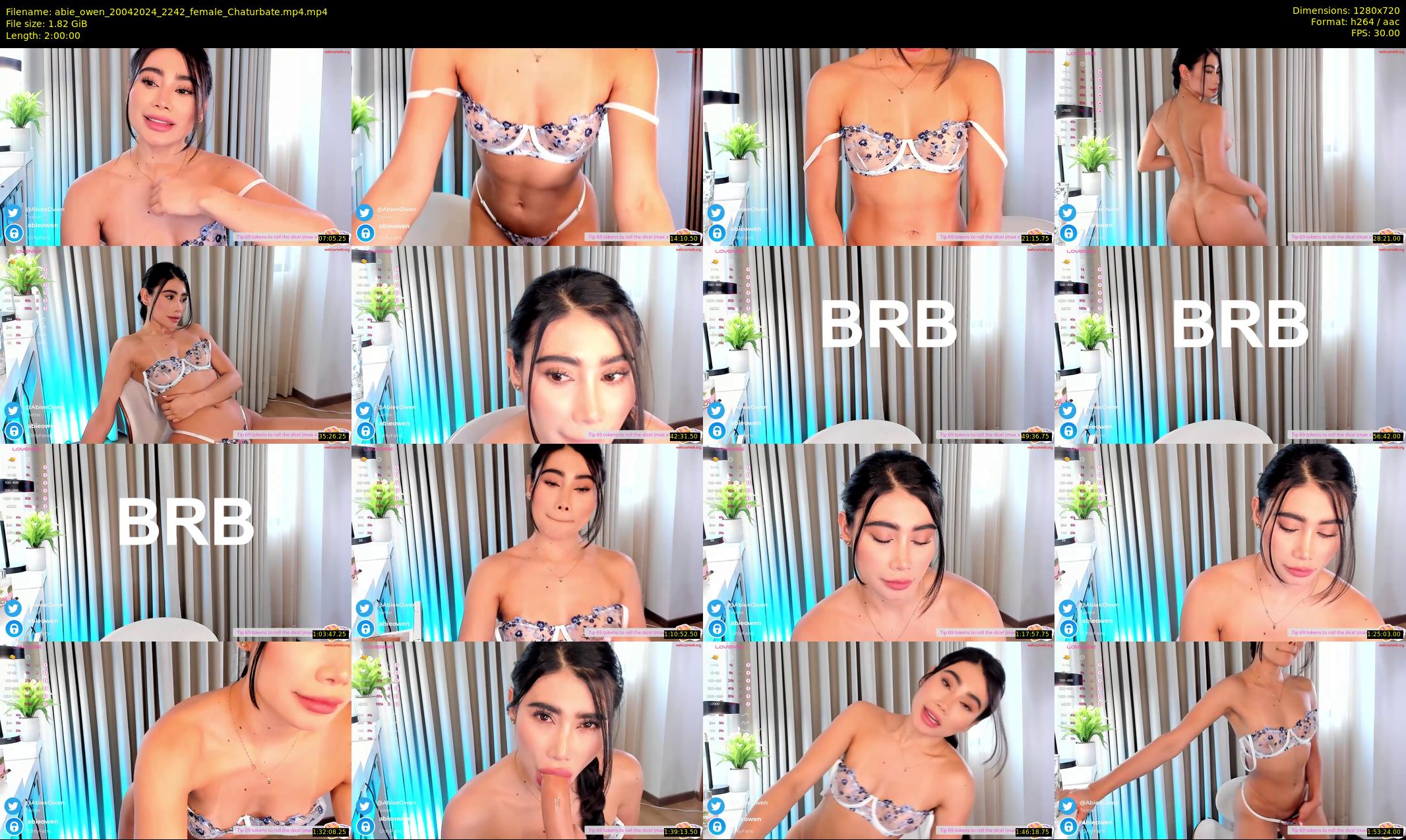 abie_owen — 120 minute Chaturbate female cam show recording, 720p, Apr 20, 2024