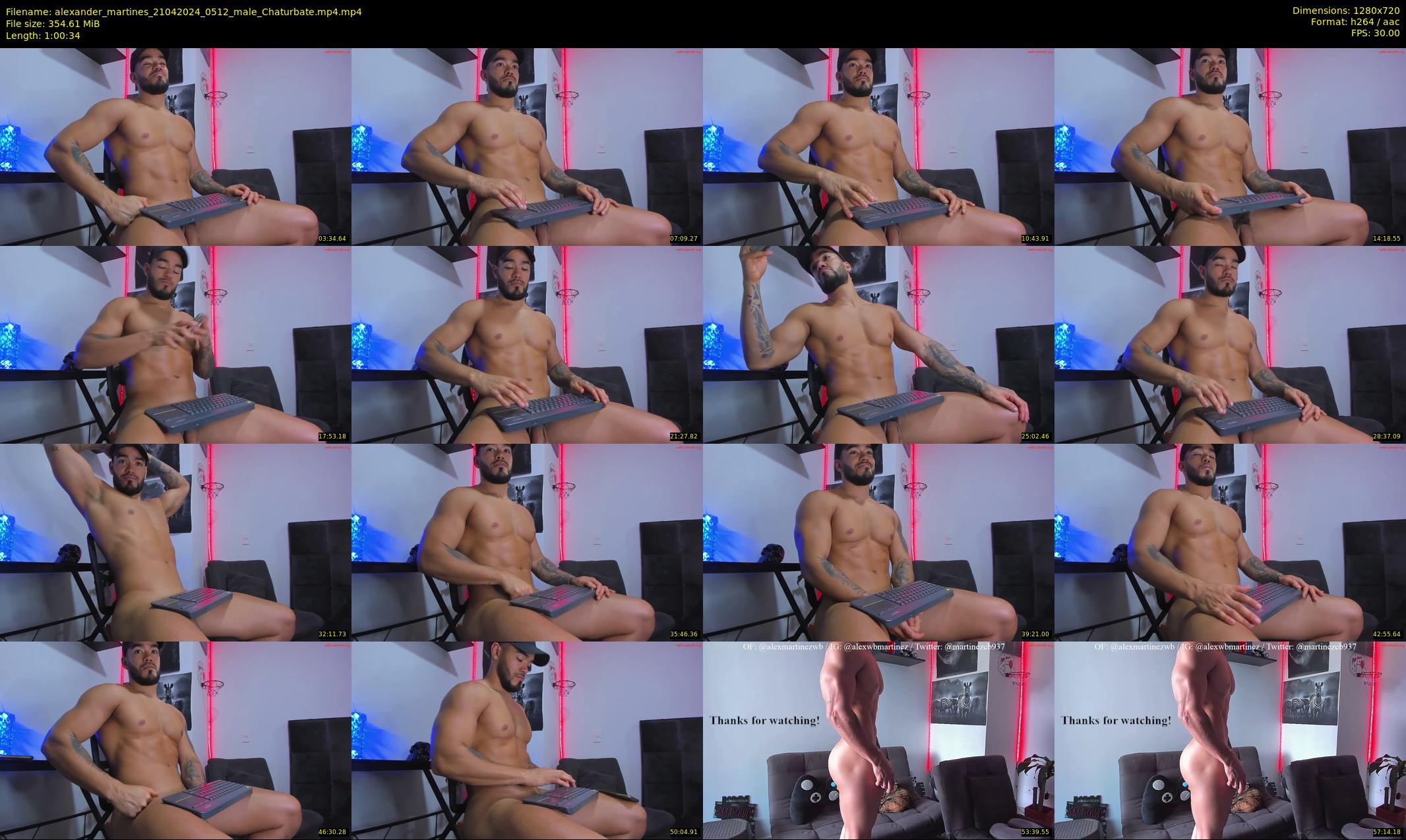 alexander_martines — 61 minute Chaturbate male cam show recording, 720p, Apr 21, 2024
