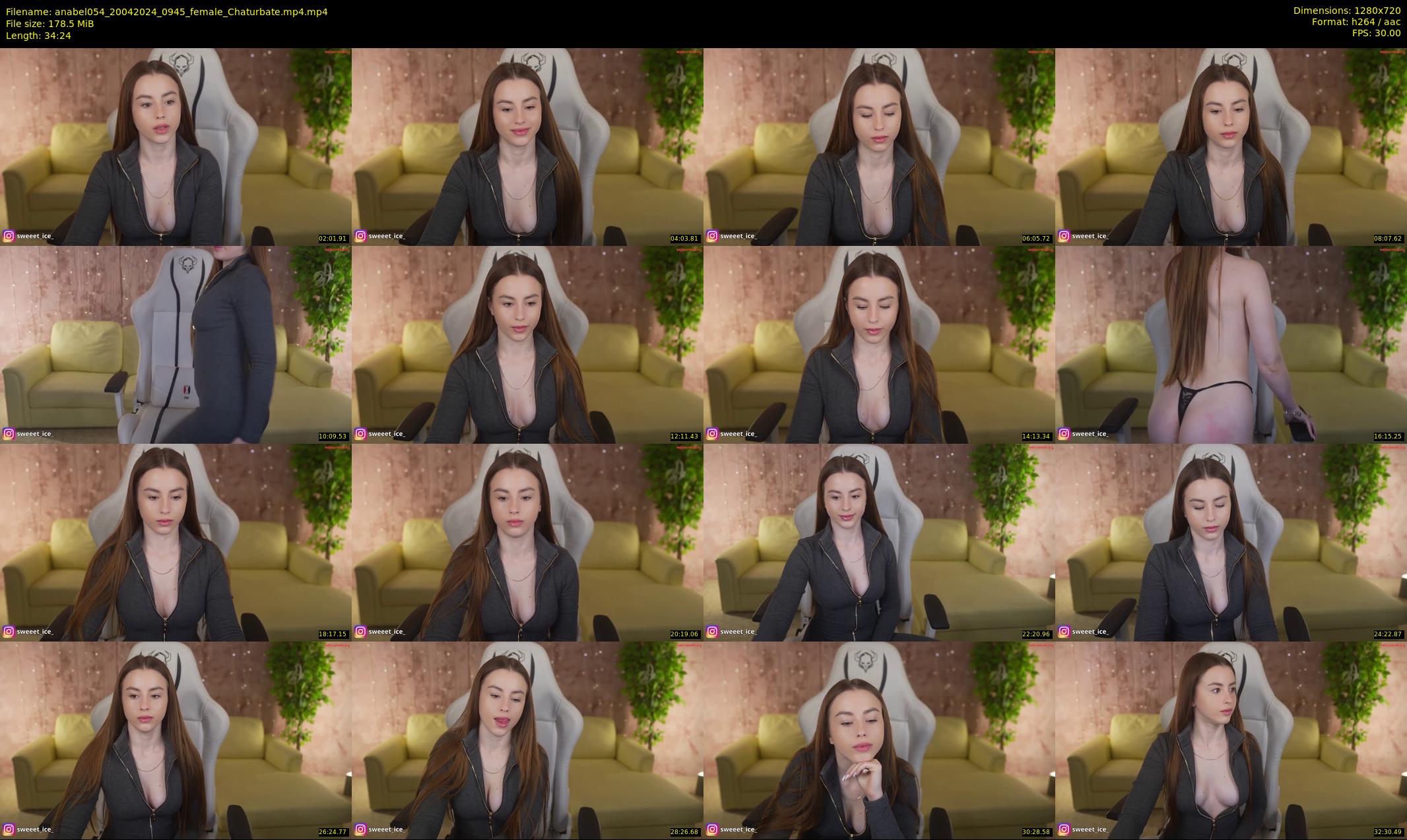 anabel054 — 35 minute Chaturbate female cam show recording, 720p, Apr 20, 2024