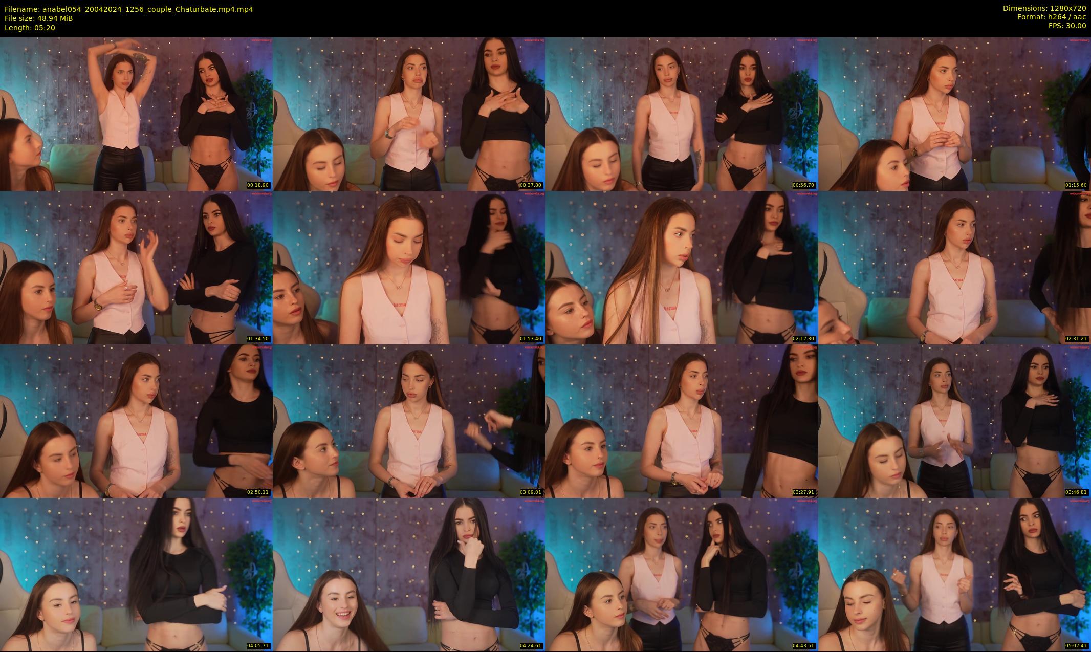 anabel054 — 6 minute Chaturbate female cam show recording, 720p, Apr 20, 2024
