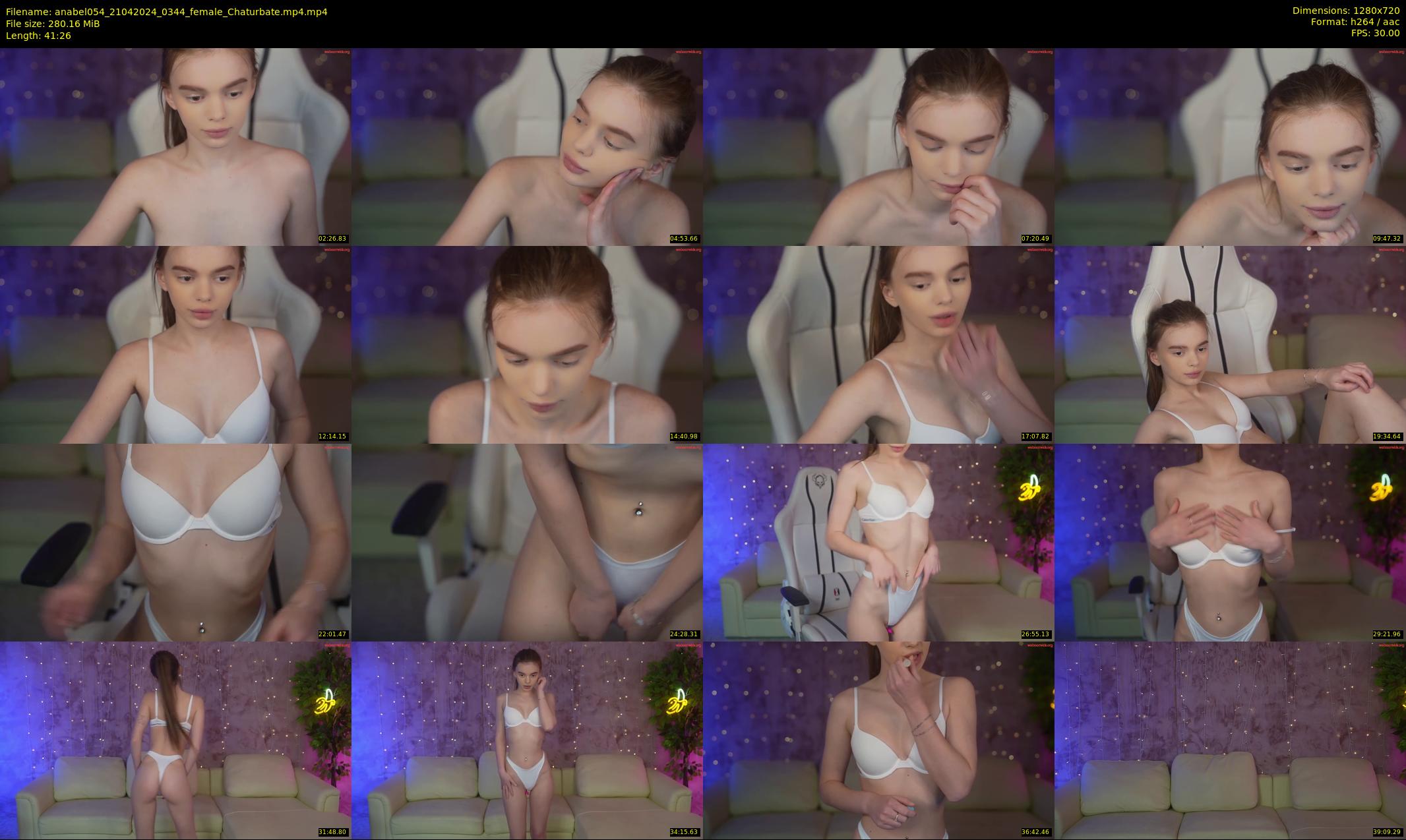 anabel054 — 42 minute Chaturbate female cam show recording, 720p, Apr 21, 2024