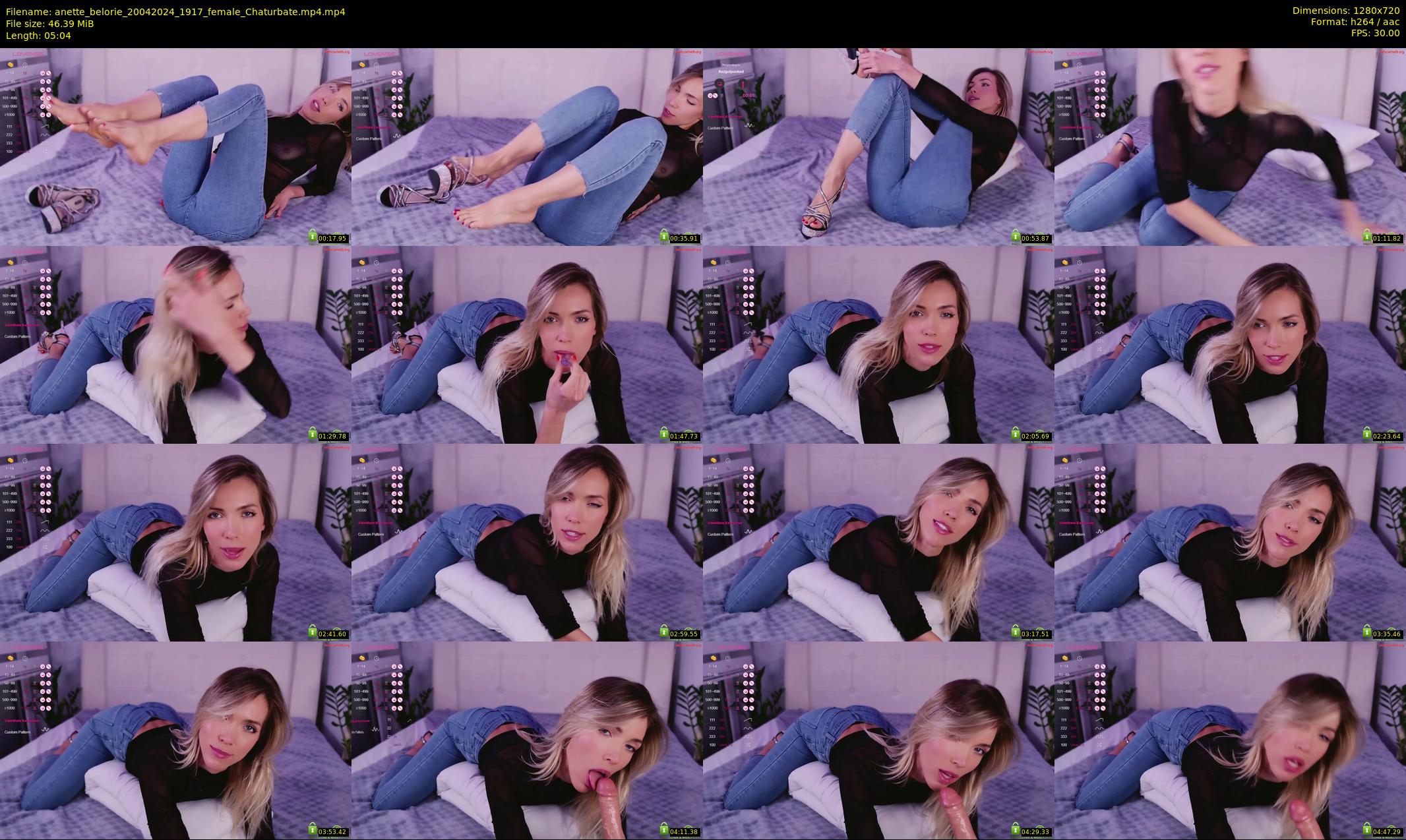 anette_belorie — 6 minute Chaturbate female cam show recording, 720p, Apr 20, 2024