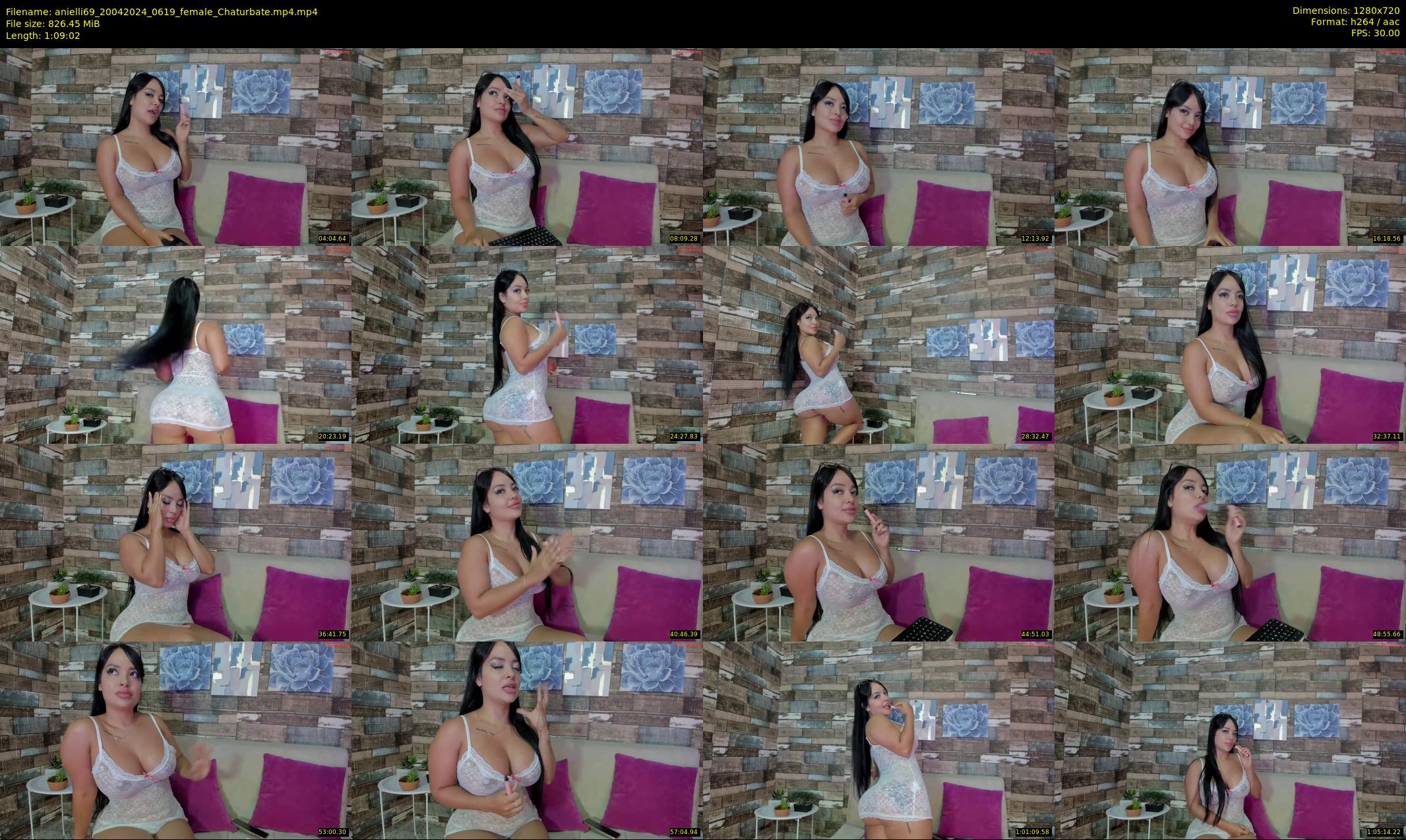 anielli69 — 70 minute Chaturbate female cam show recording, 720p, Apr 20, 2024
