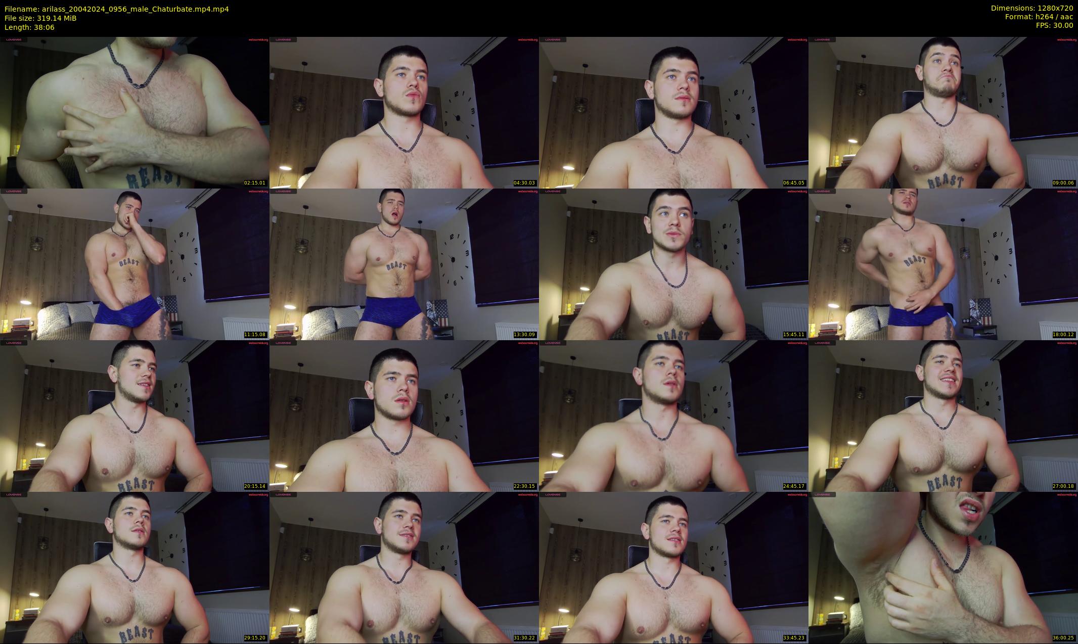 arilass — 39 minute Chaturbate male cam show recording, 720p, Apr 20, 2024