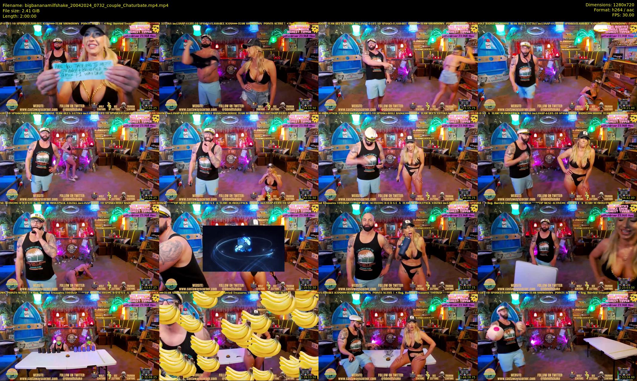 bigbananamilfshake — 120 minute Chaturbate couple cam show recording, 720p, Apr 20, 2024