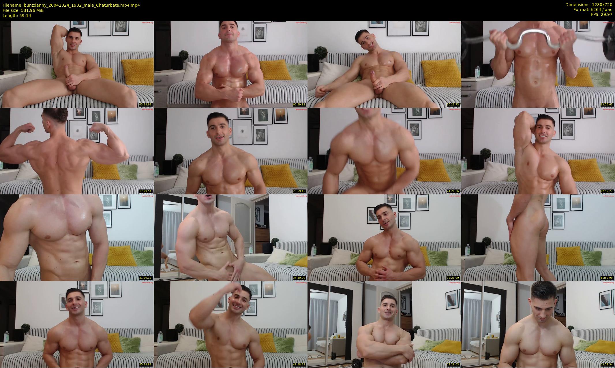 bunzdanny — 60 minute Chaturbate male cam show recording, 720p, Apr 20, 2024