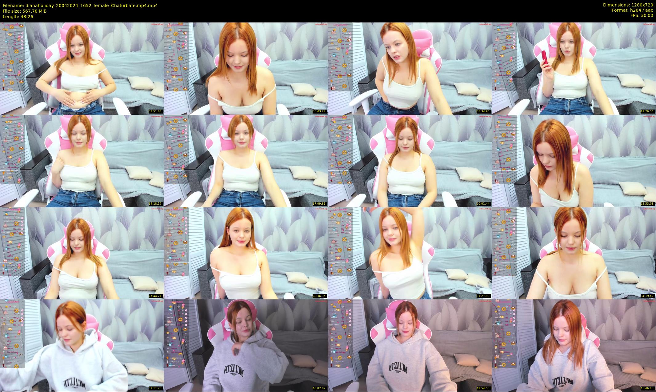 dianaholiday — 49 minute Chaturbate female cam show recording, 720p, Apr 20, 2024