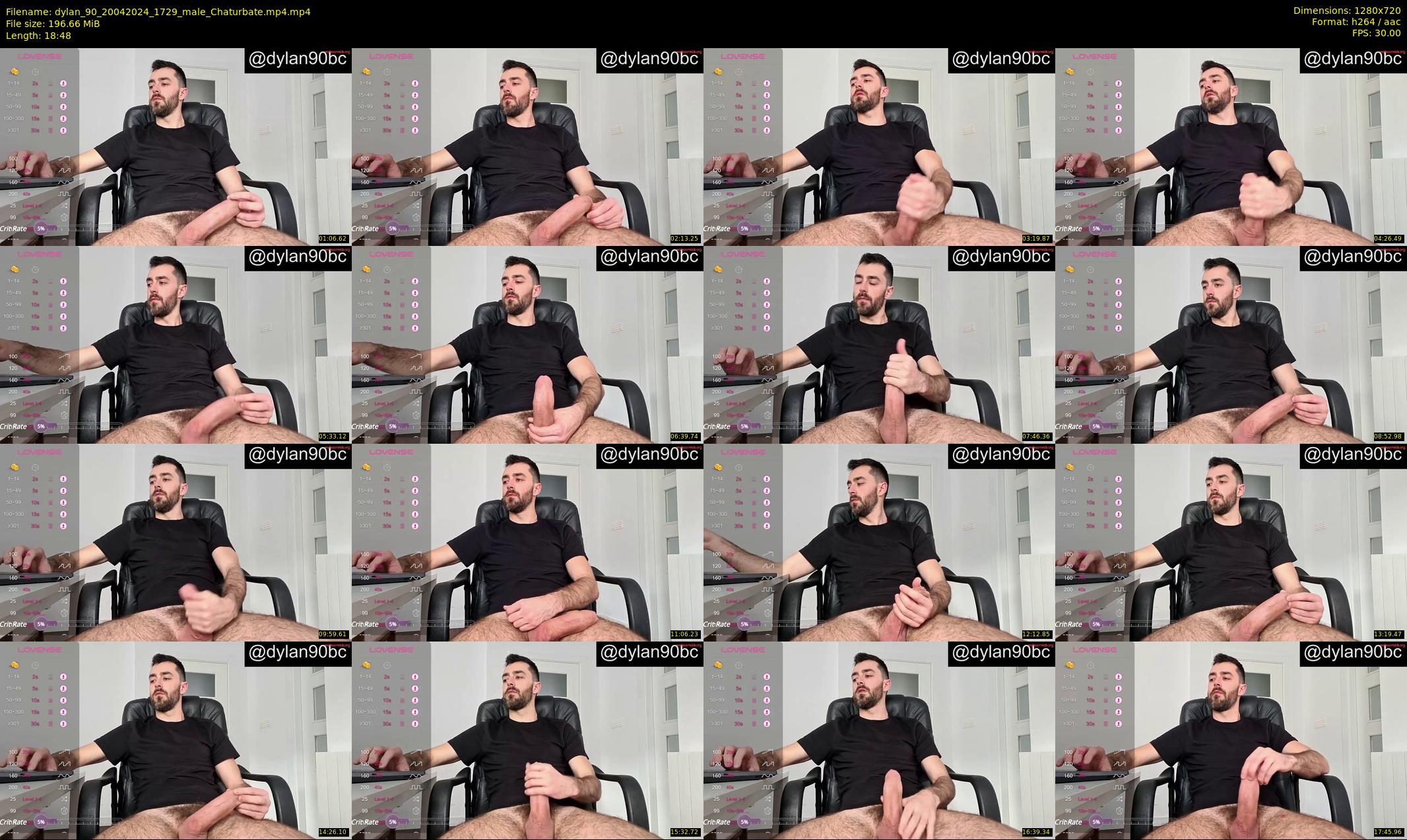dylan_90 — 19 minute Chaturbate male cam show recording, 720p, Apr 20, 2024