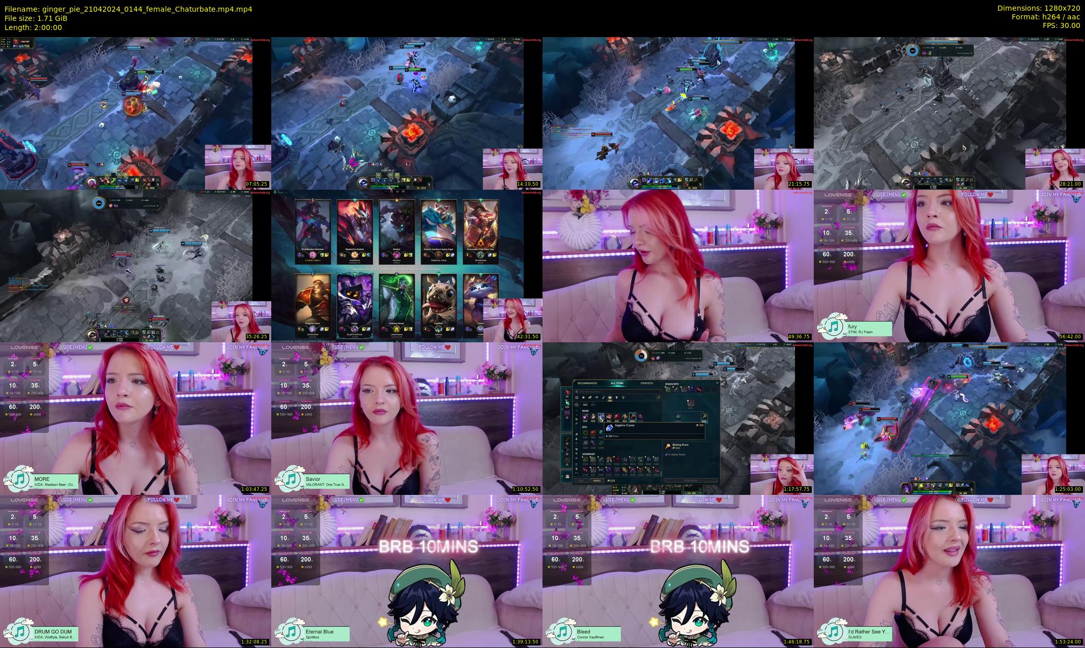 ginger_pie — 120 minute Chaturbate female cam show recording, 720p, Apr 21, 2024