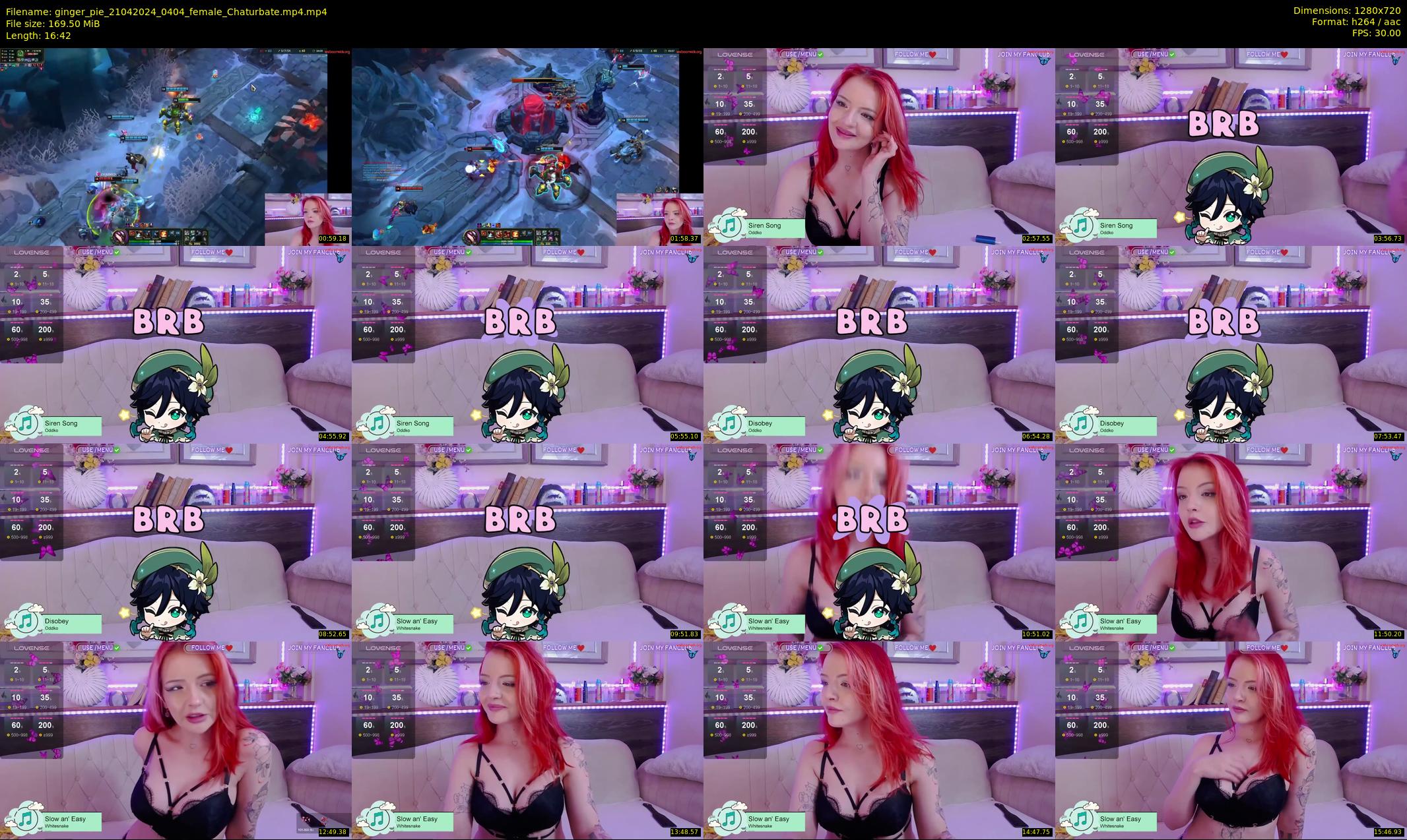 ginger_pie — 17 minute Chaturbate female cam show recording, 720p, Apr 21, 2024