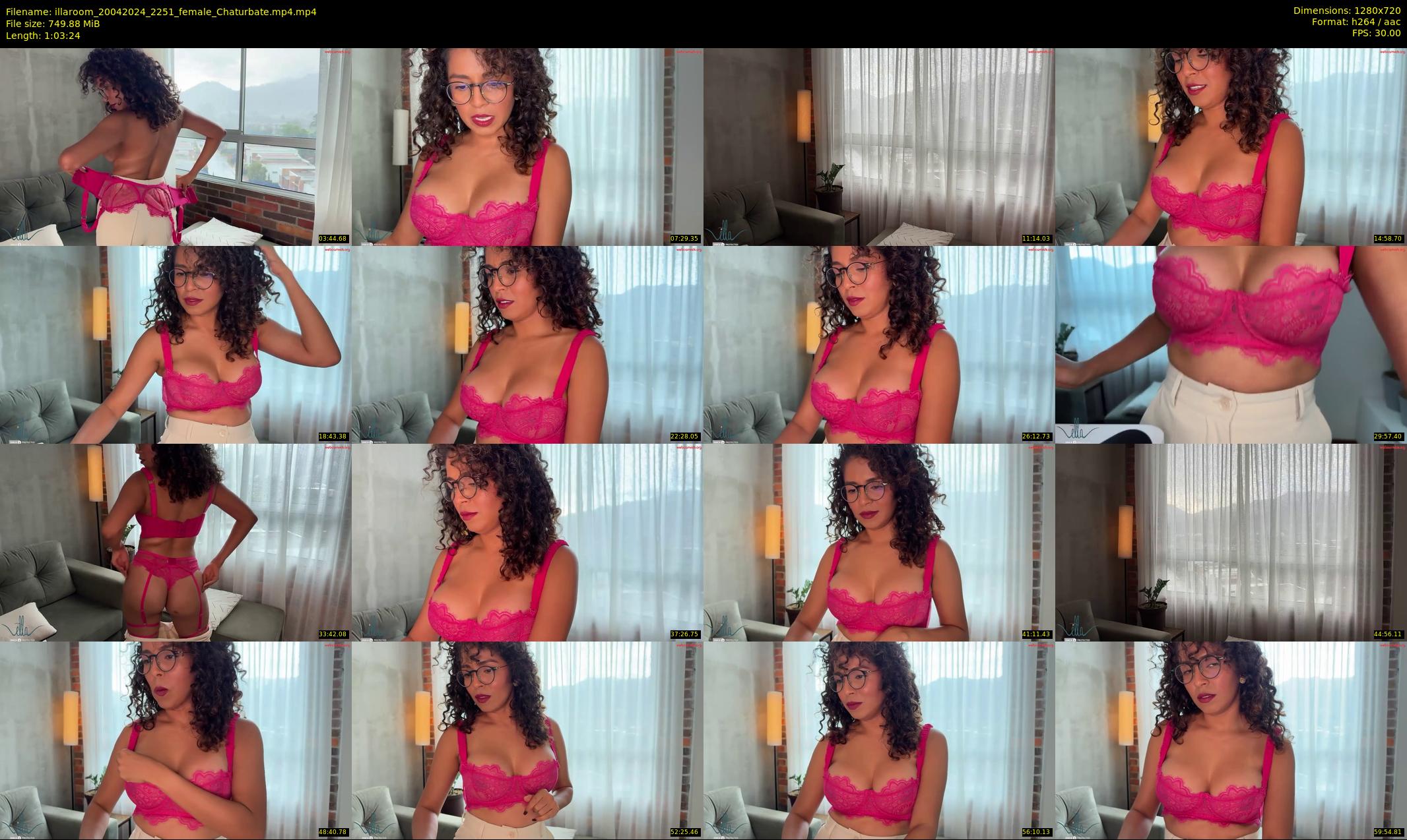 illaroom — 64 minute Chaturbate female cam show recording, 720p, Apr 20, 2024