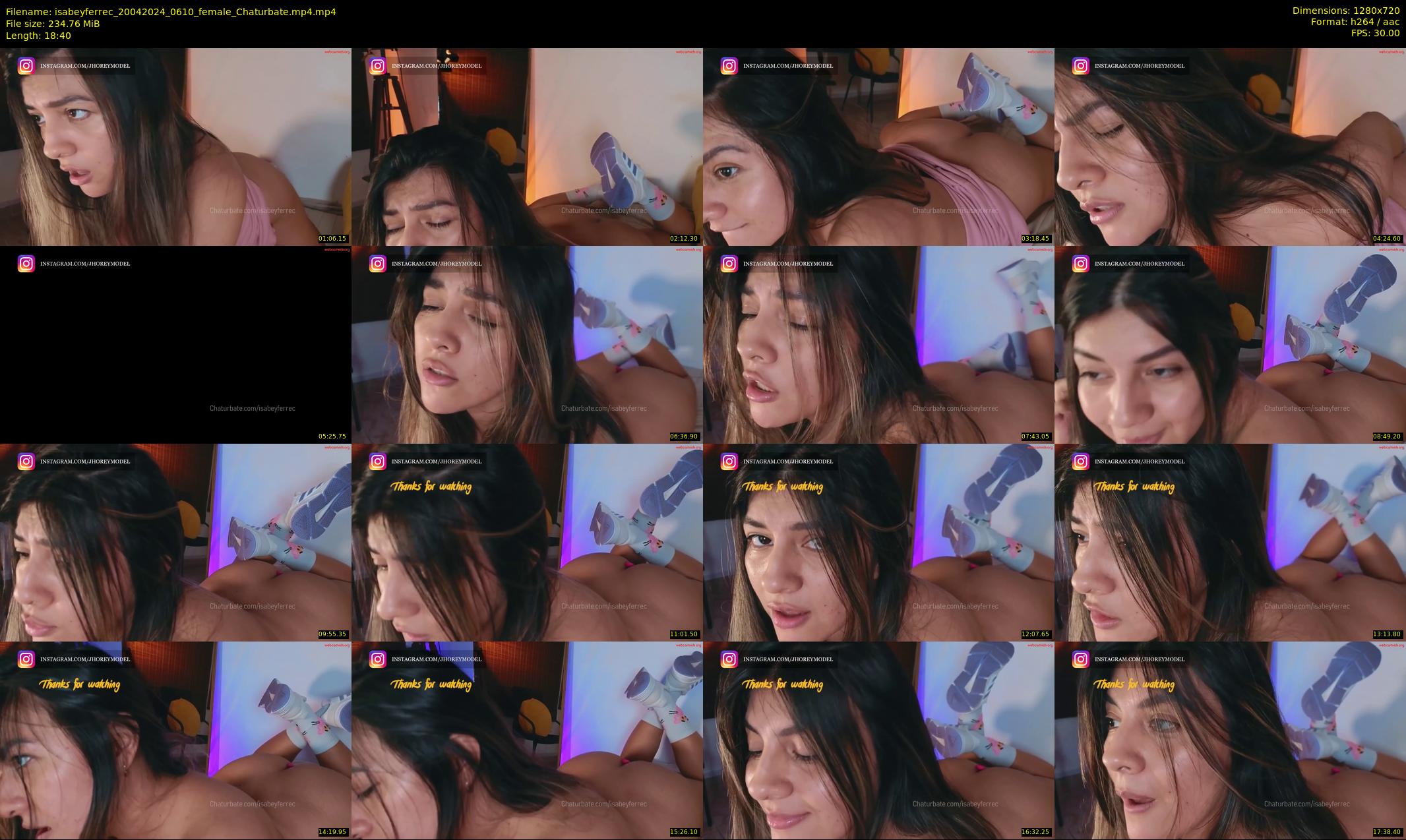 isabeyferrec — 19 minute Chaturbate female cam show recording, 720p, Apr 20, 2024