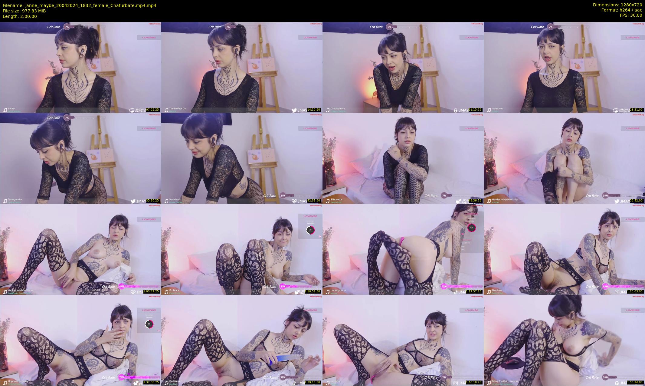janne_maybe — 120 minute Chaturbate female cam show recording, 720p, Apr 20, 2024