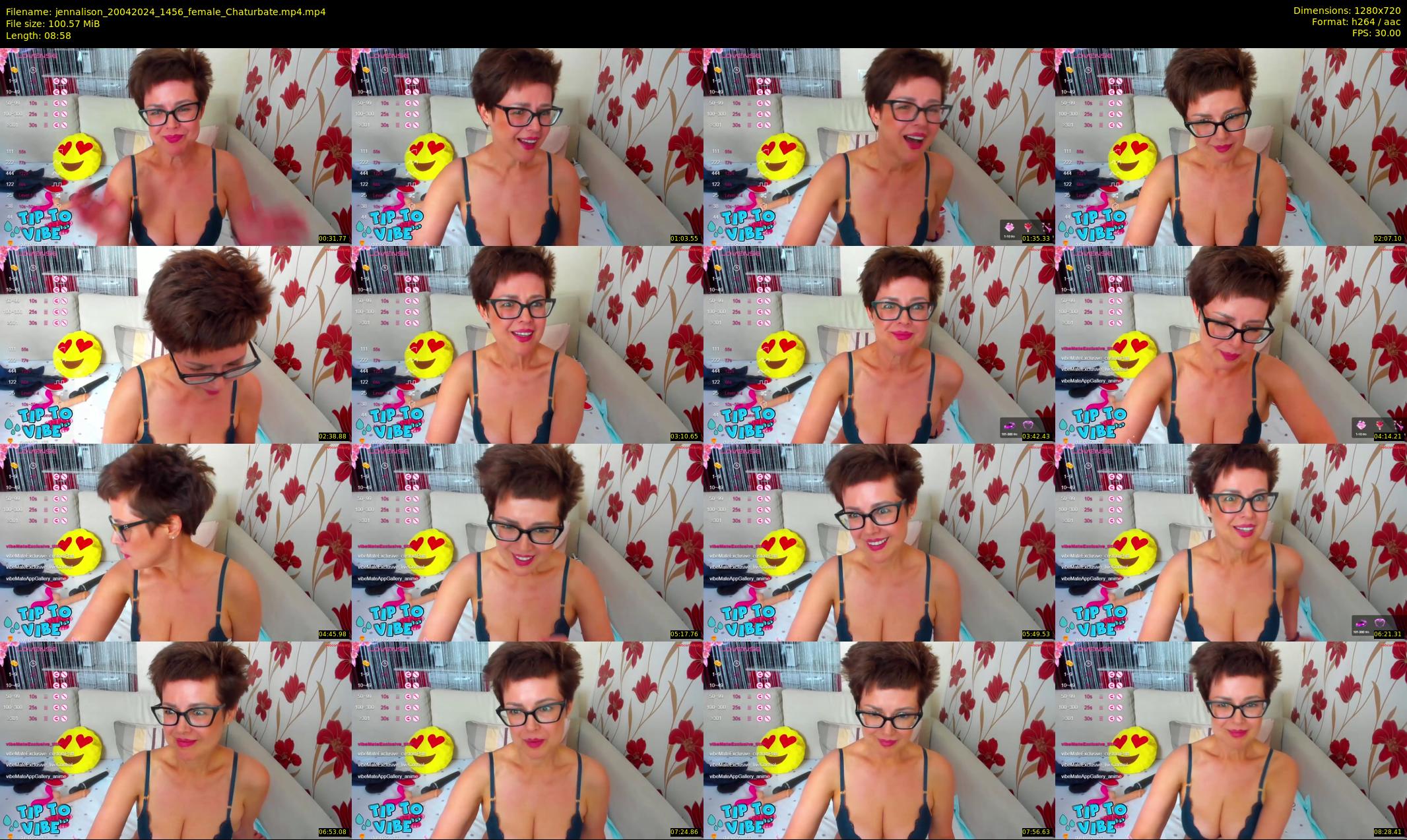jennalison — 9 minute Chaturbate female cam show recording, 720p, Apr 20, 2024