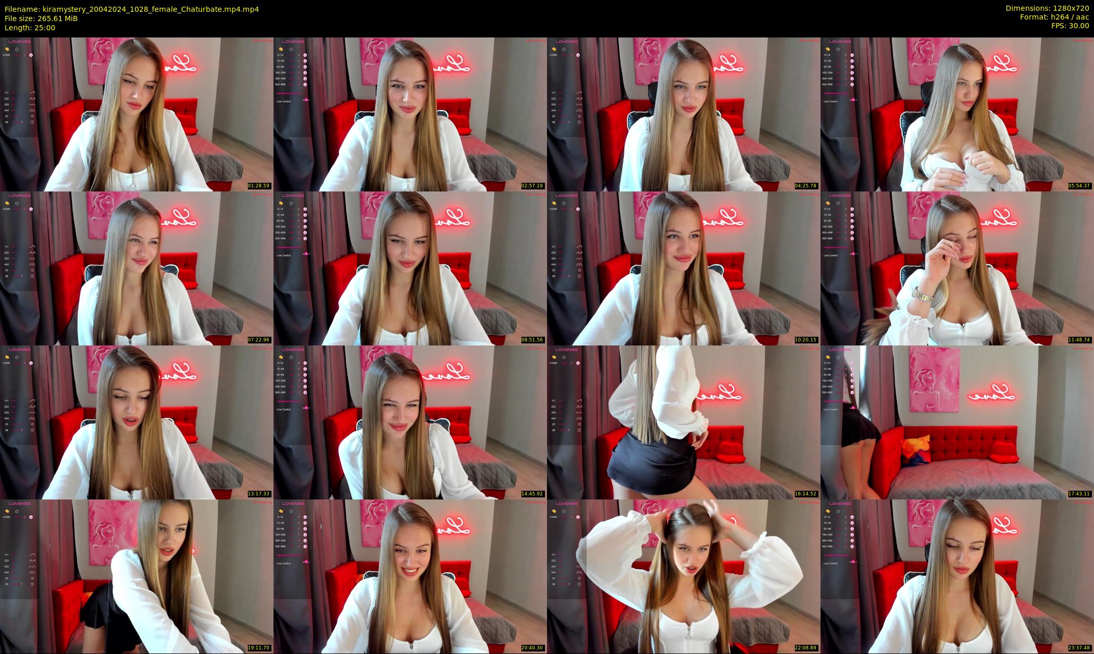 kiramystery — 25 minute Chaturbate female cam show recording, 720p, Apr 20, 2024
