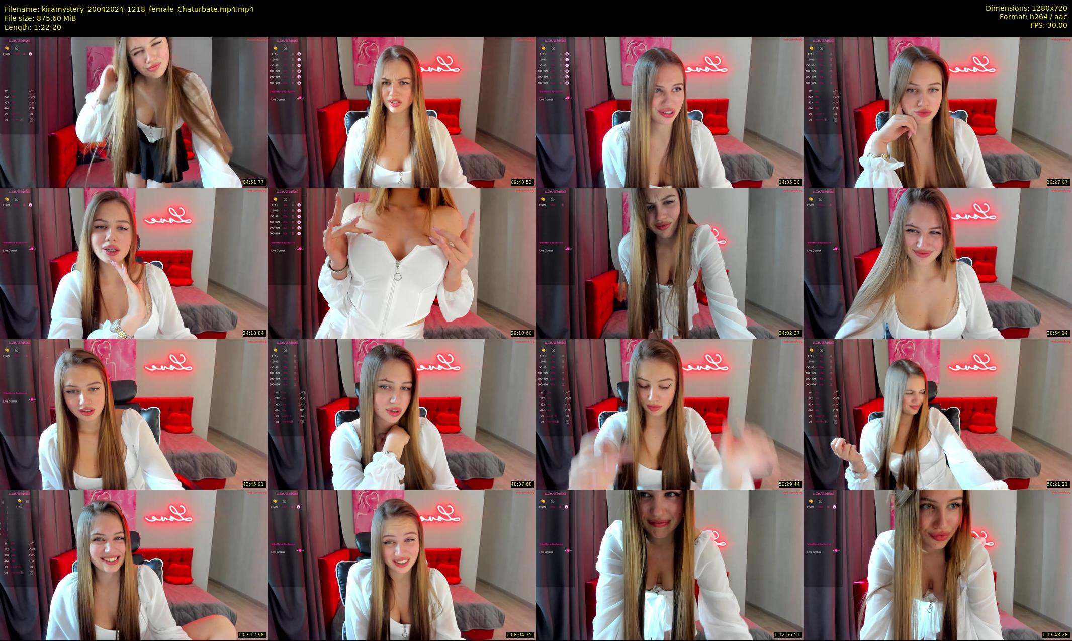 kiramystery — 83 minute Chaturbate female cam show recording, 720p, Apr 20, 2024