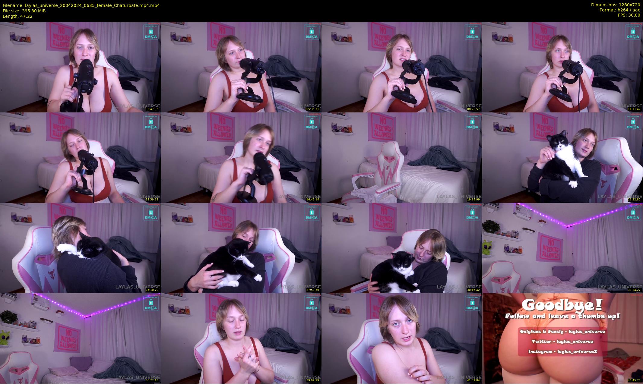 laylas_universe — 48 minute Chaturbate female cam show recording, 720p, Apr 20, 2024