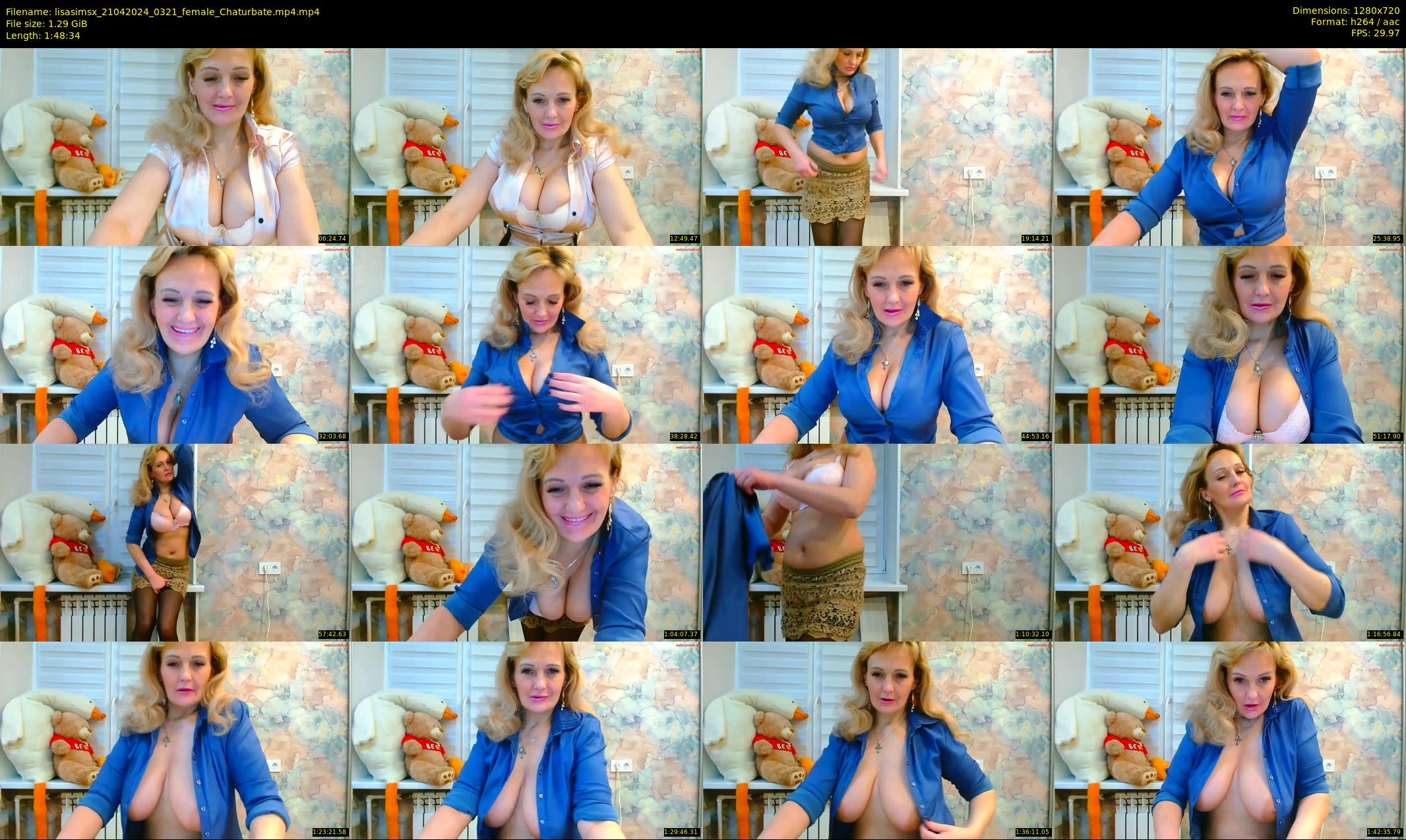 lisasimsx — 109 minute Chaturbate female cam show recording, 720p, Apr 21, 2024
