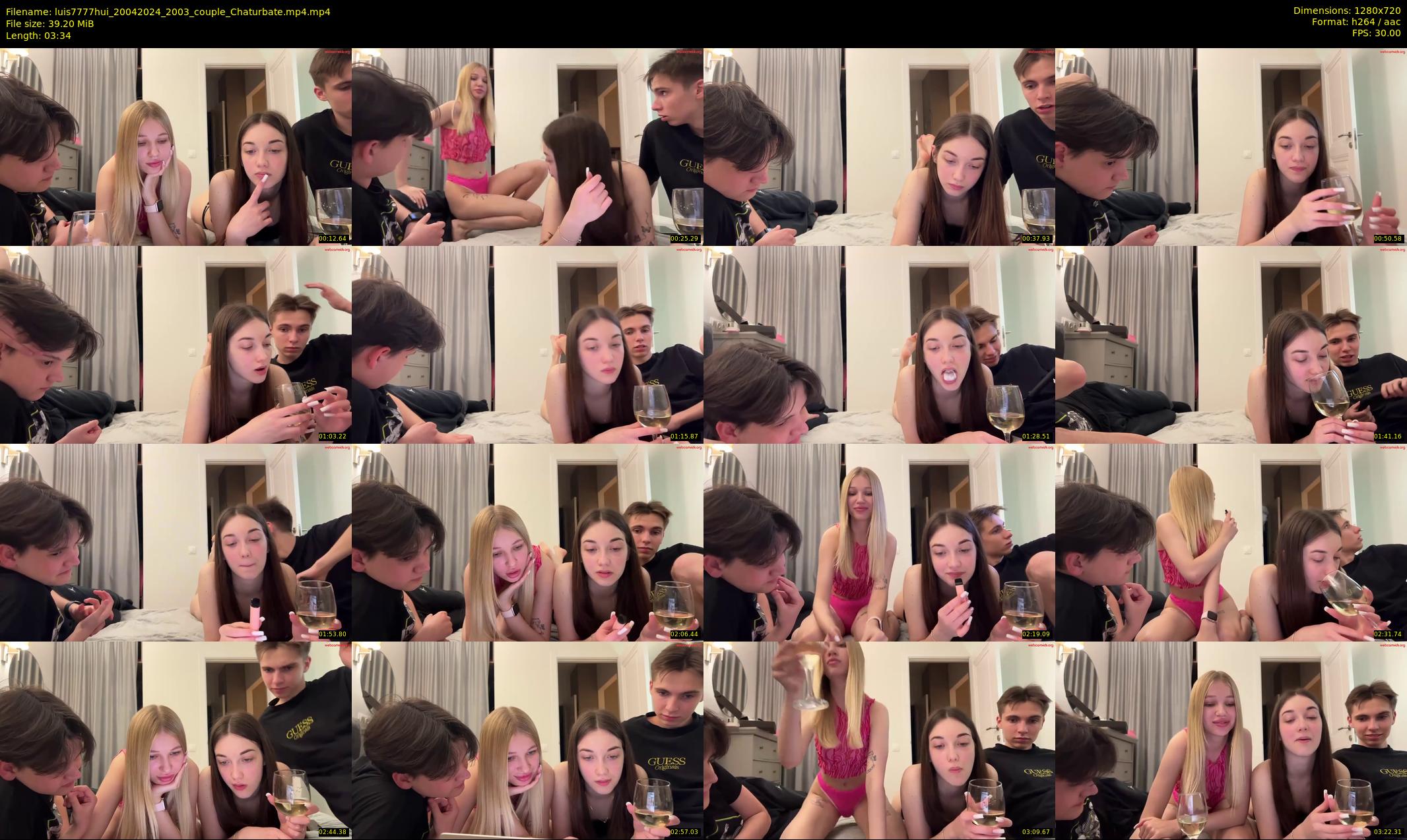 luis7777hui — 4 minute Chaturbate couple cam show recording, 720p, Apr 20, 2024