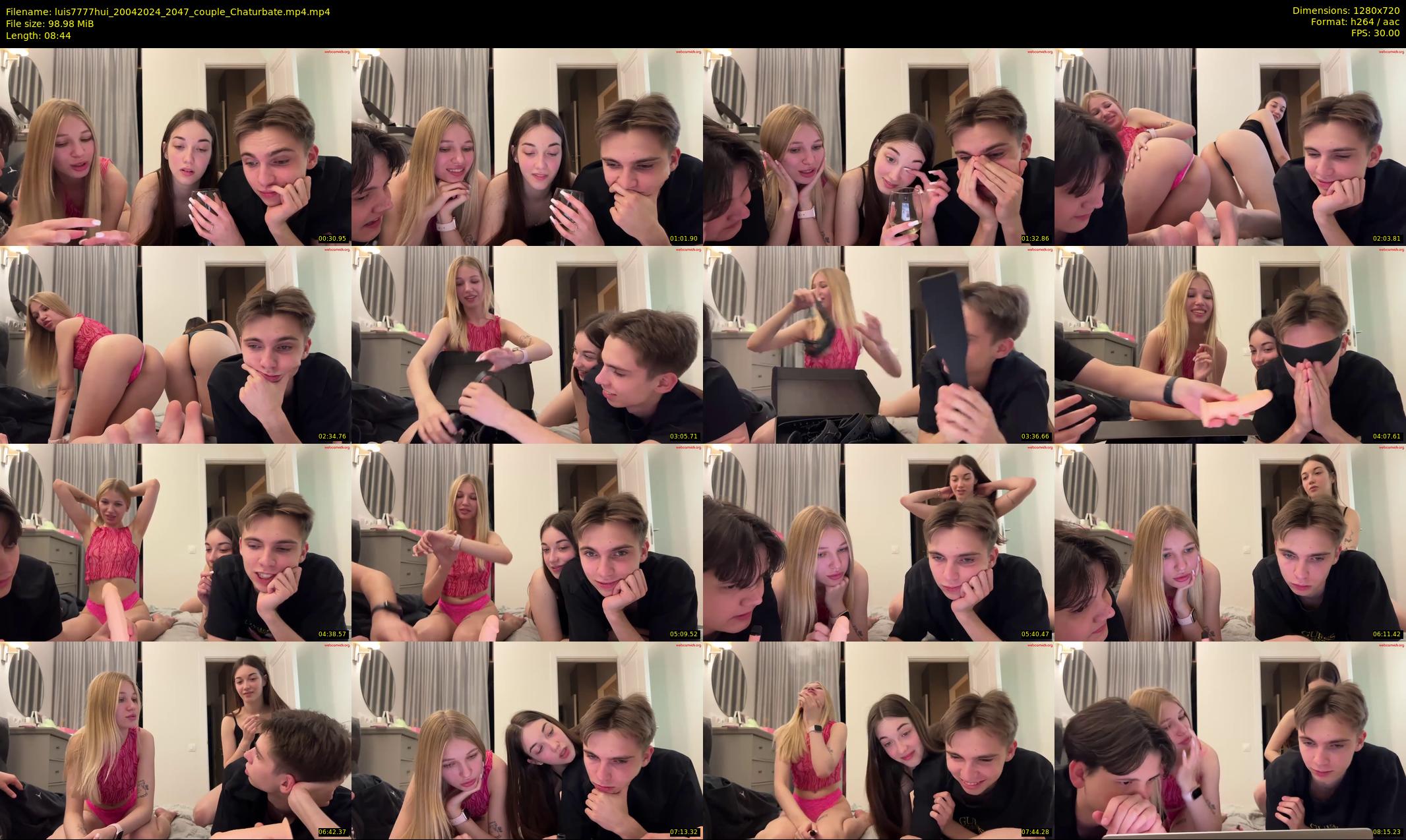 luis7777hui — 9 minute Chaturbate couple cam show recording, 720p, Apr 20, 2024