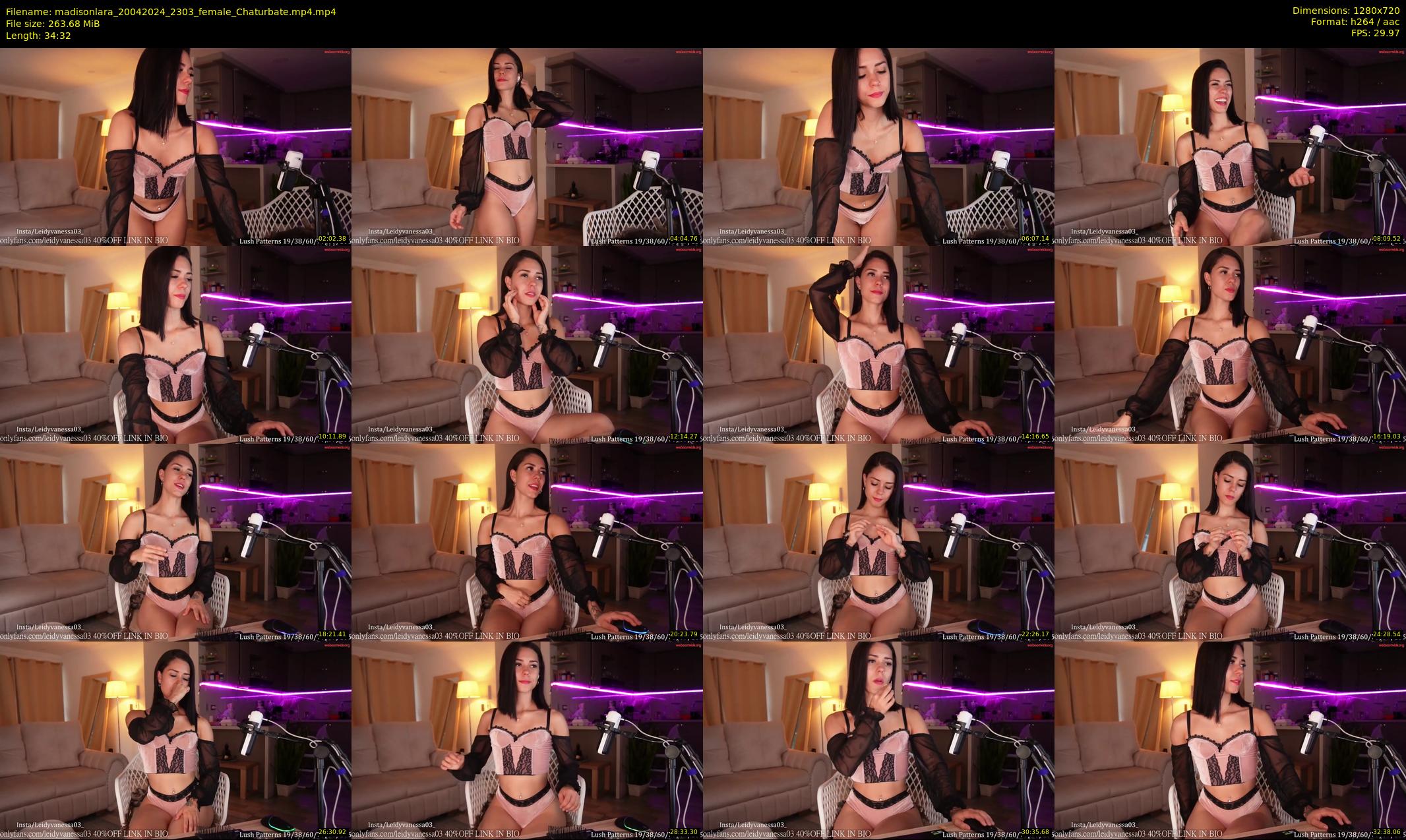 madisonlara — 35 minute Chaturbate female cam show recording, 720p, Apr 20, 2024