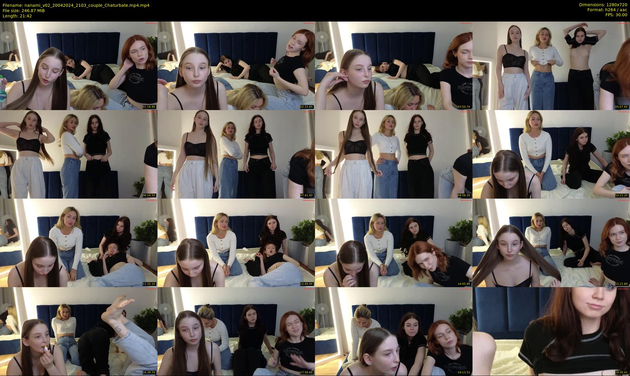 nanami_v02 — 22 minute Chaturbate couple cam show recording, 720p, Apr 20, 2024