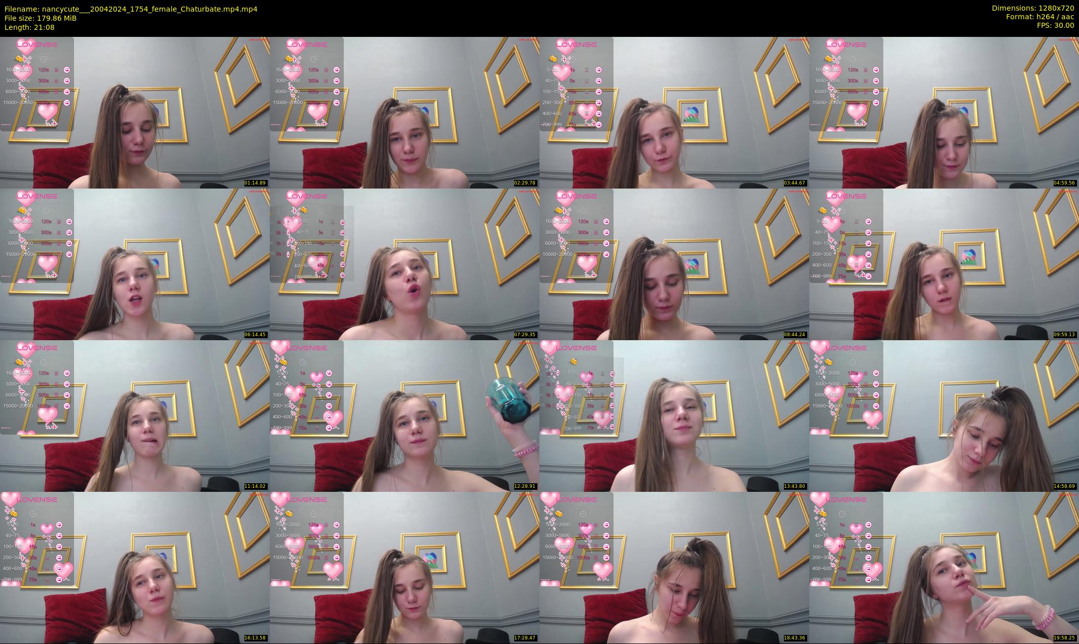 nancycute__ — 22 minute Chaturbate female cam show recording, 720p, Apr 20, 2024
