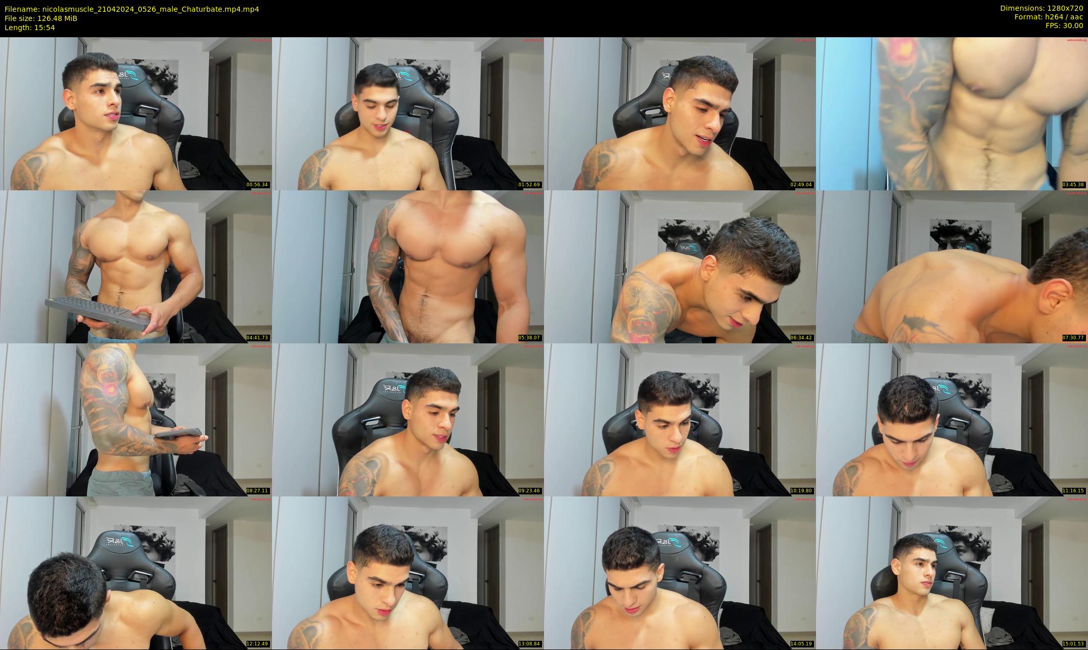 nicolasmuscle — 16 minute Chaturbate male cam show recording, 720p, Apr 21, 2024