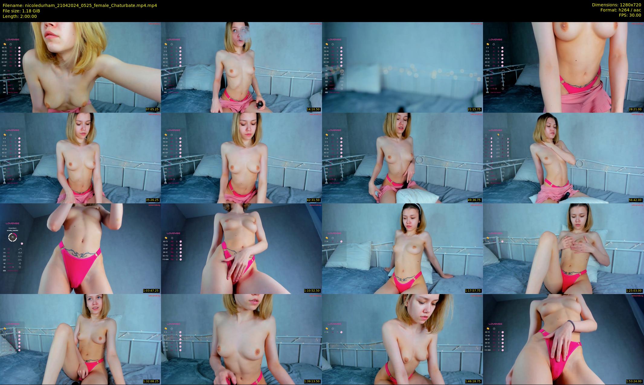 nicoledurham — 120 minute Chaturbate female cam show recording, 720p, Apr 21, 2024