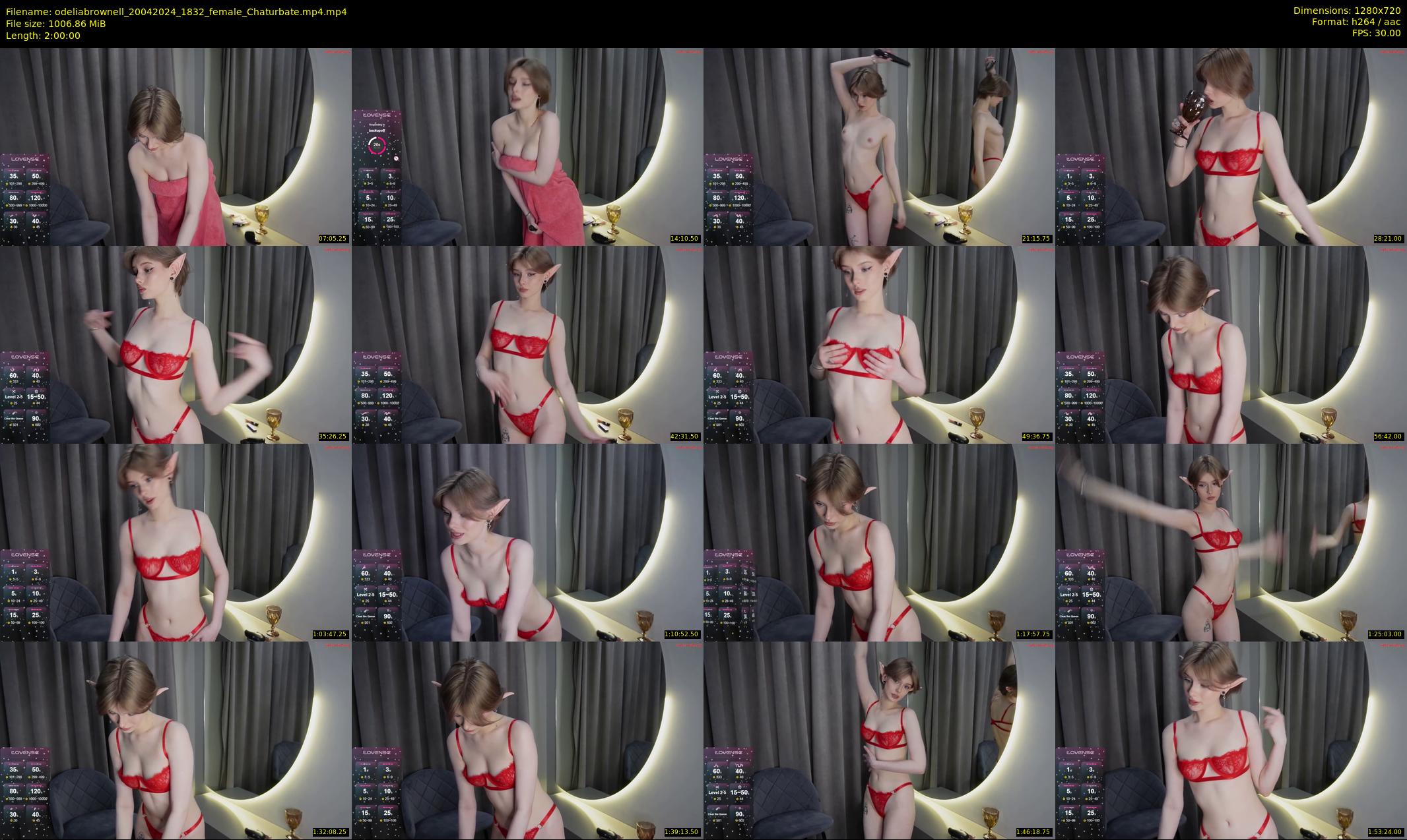 odeliabrownell — 120 minute Chaturbate female cam show recording, 720p, Apr 20, 2024