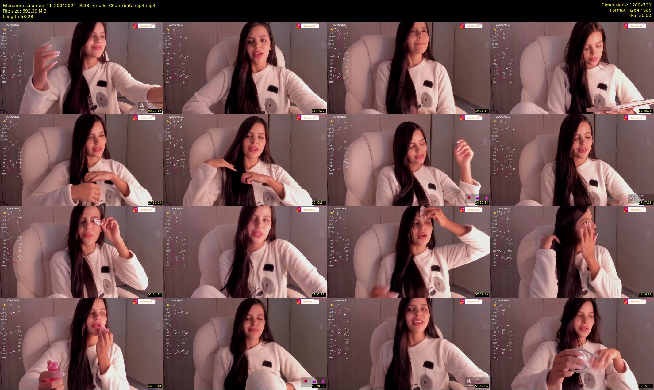 salomee_11 — 59 minute Chaturbate female cam show recording, 720p, Apr 20, 2024