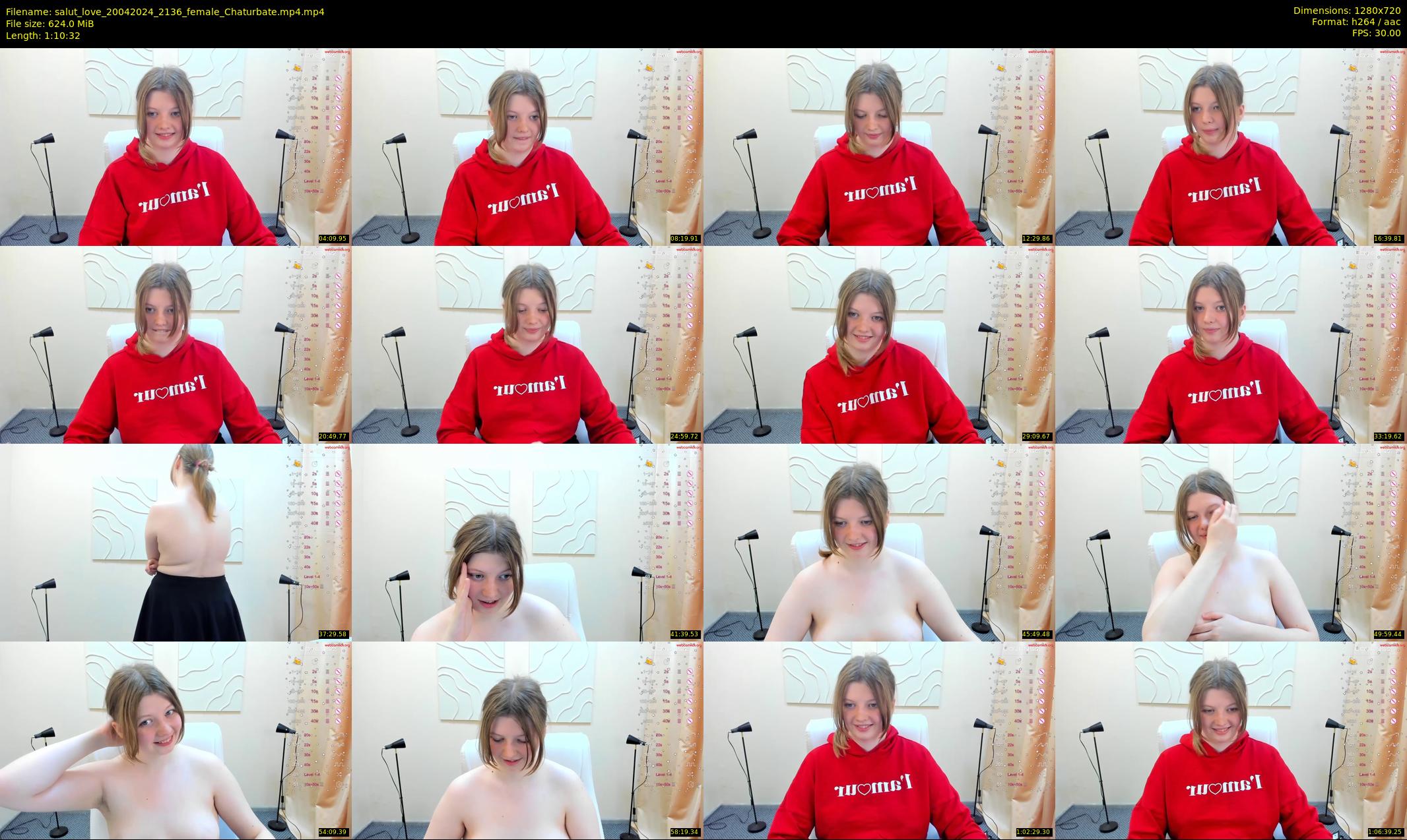 salut_love — 71 minute Chaturbate female cam show recording, 720p, Apr 20, 2024