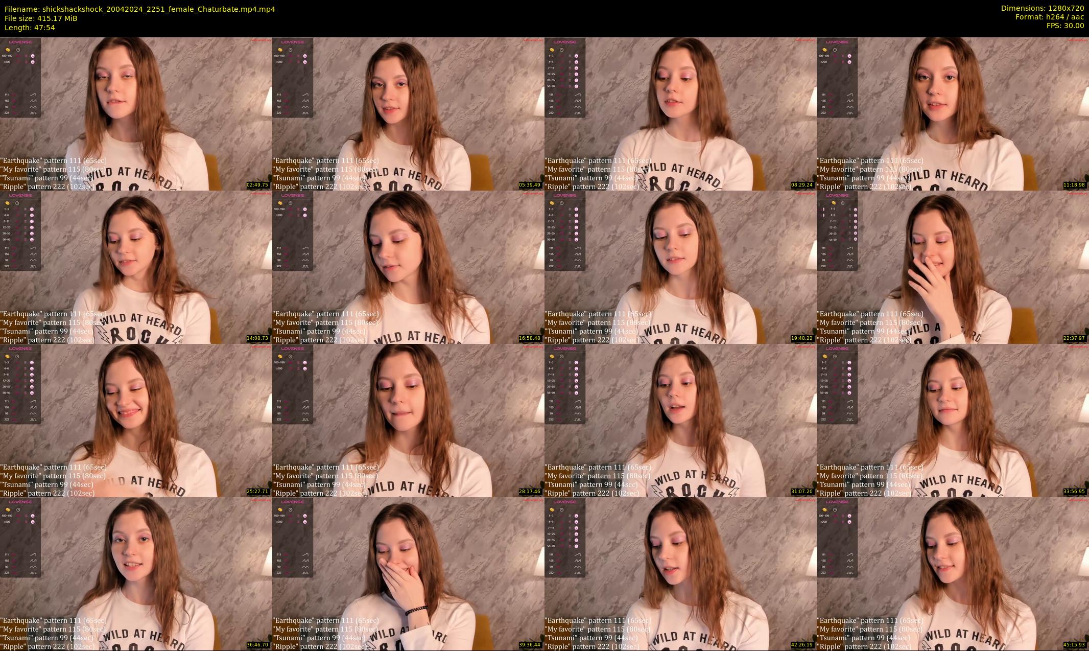 shickshackshock — 48 minute Chaturbate female cam show recording, 720p, Apr 20, 2024