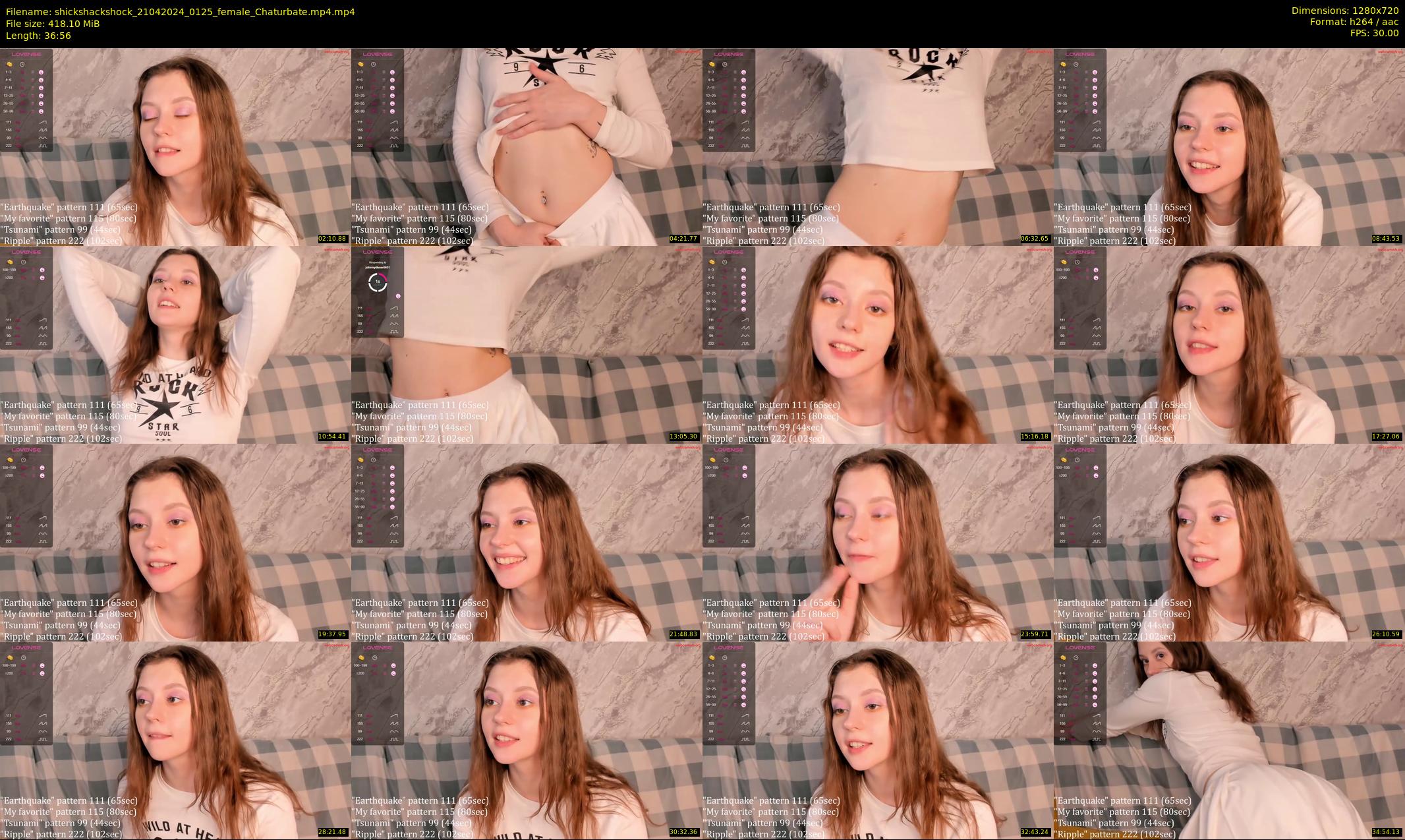 shickshackshock — 37 minute Chaturbate female cam show recording, 720p, Apr 21, 2024