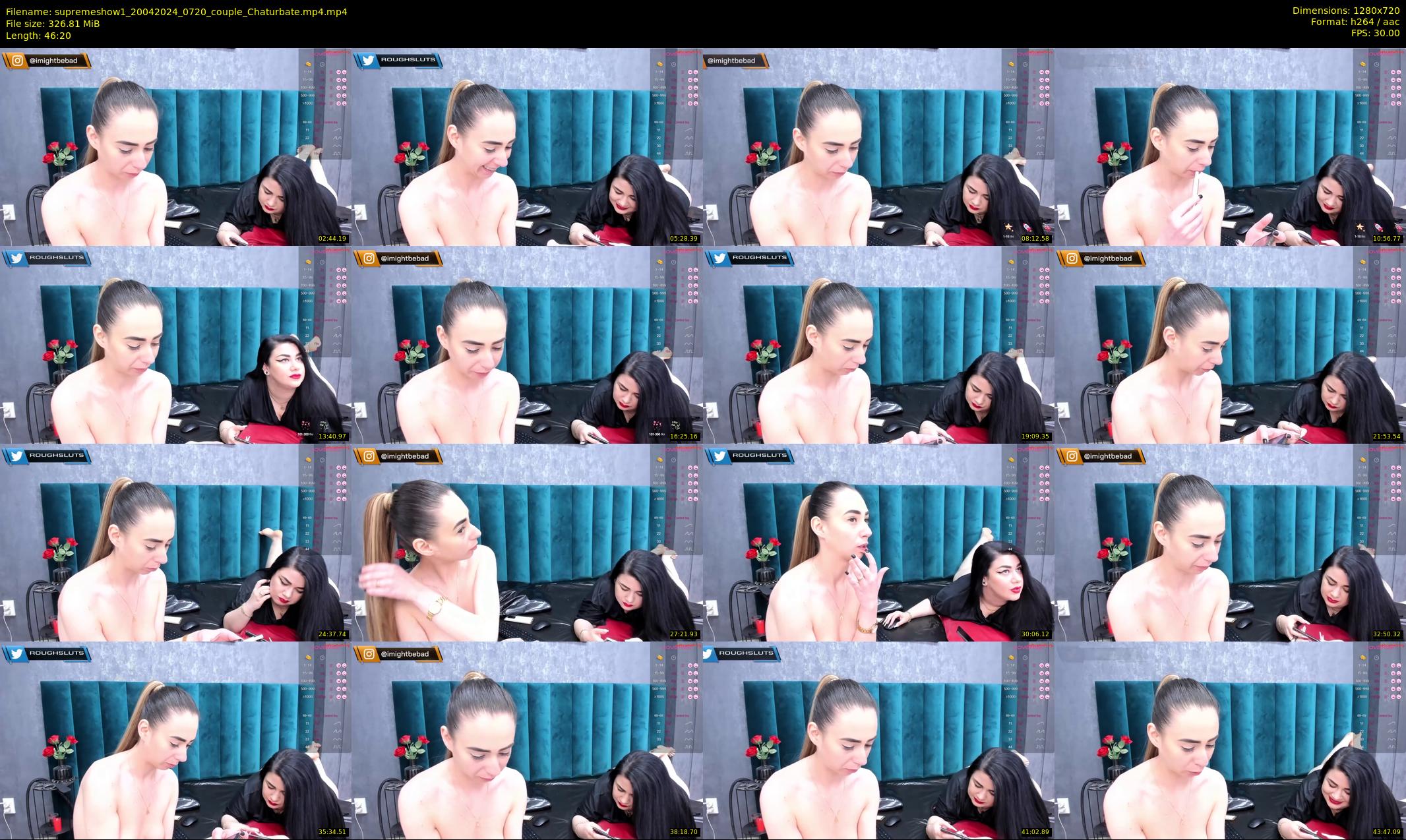 supremeshow1 — 47 minute Chaturbate couple cam show recording, 720p, Apr 20, 2024