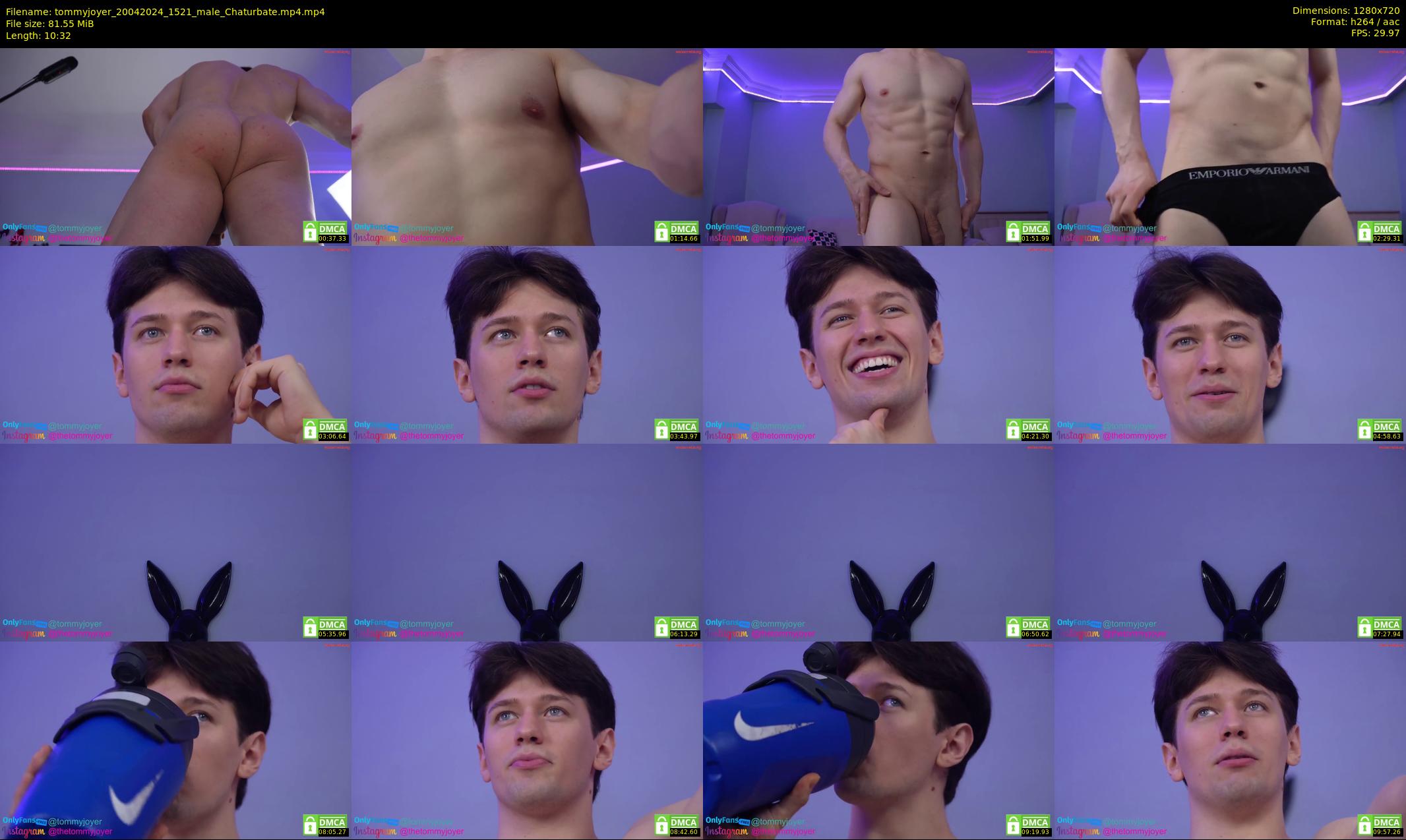 tommyjoyer — 11 minute Chaturbate male cam show recording, 720p, Apr 20, 2024