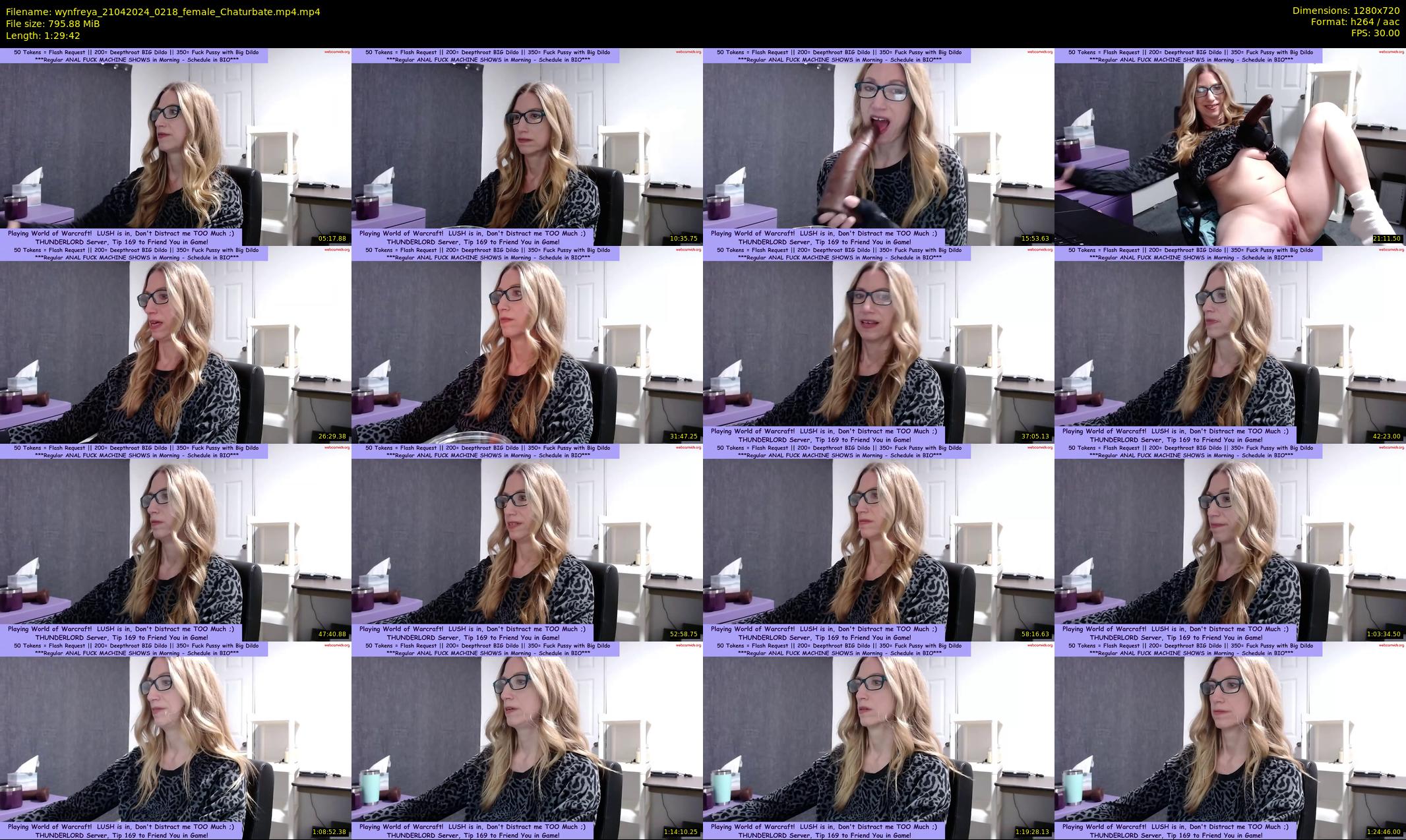 wynfreya — 90 minute Chaturbate female cam show recording, 720p, Apr 21, 2024