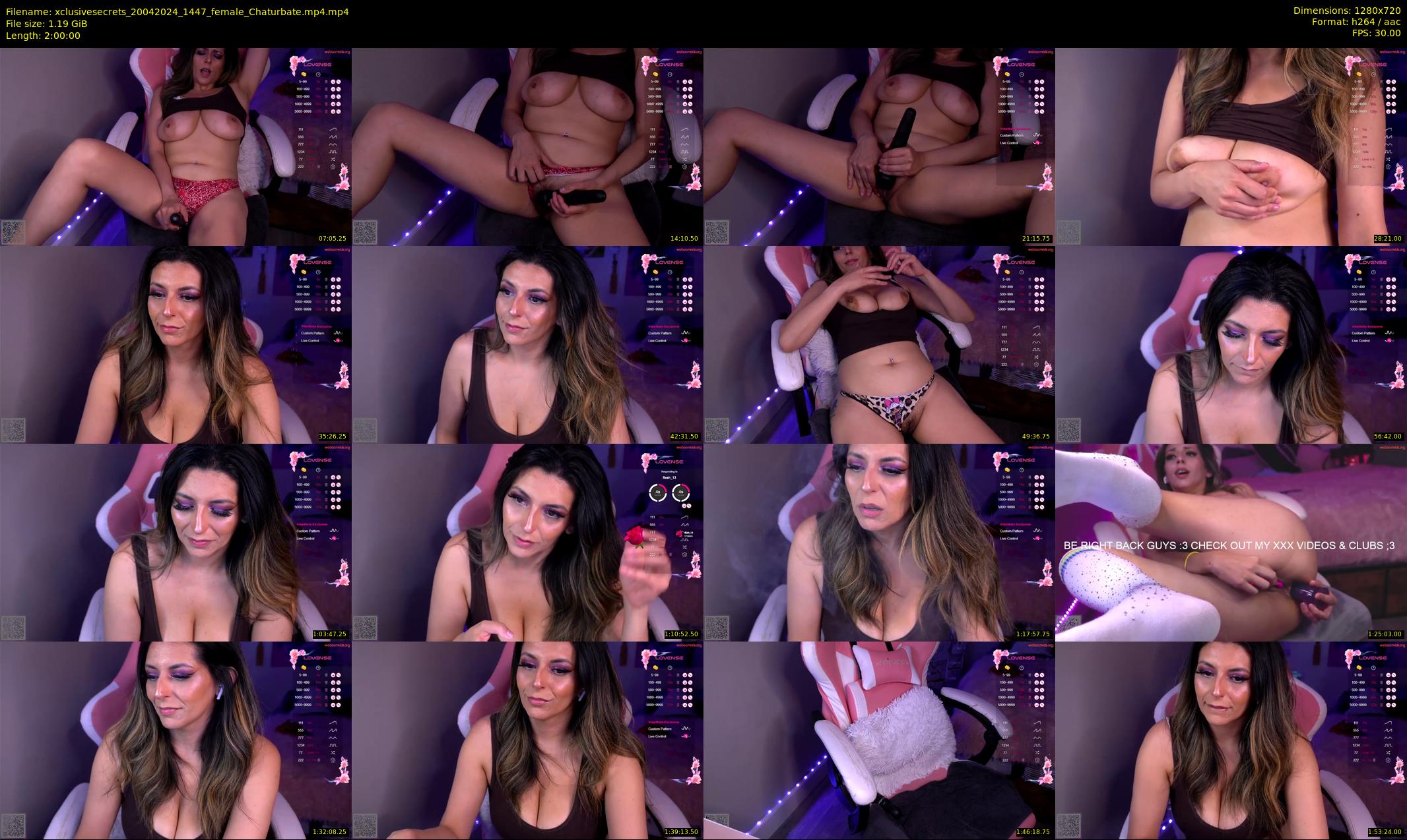 xclusivesecrets — 120 minute Chaturbate female cam show recording, 720p, Apr 20, 2024
