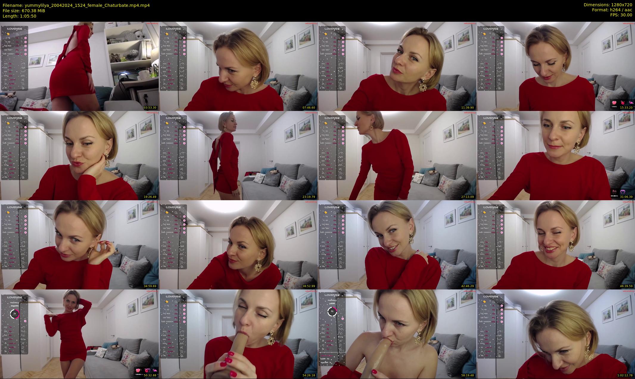 yummylilya — 66 minute Chaturbate female cam show recording, 720p, Apr 20, 2024