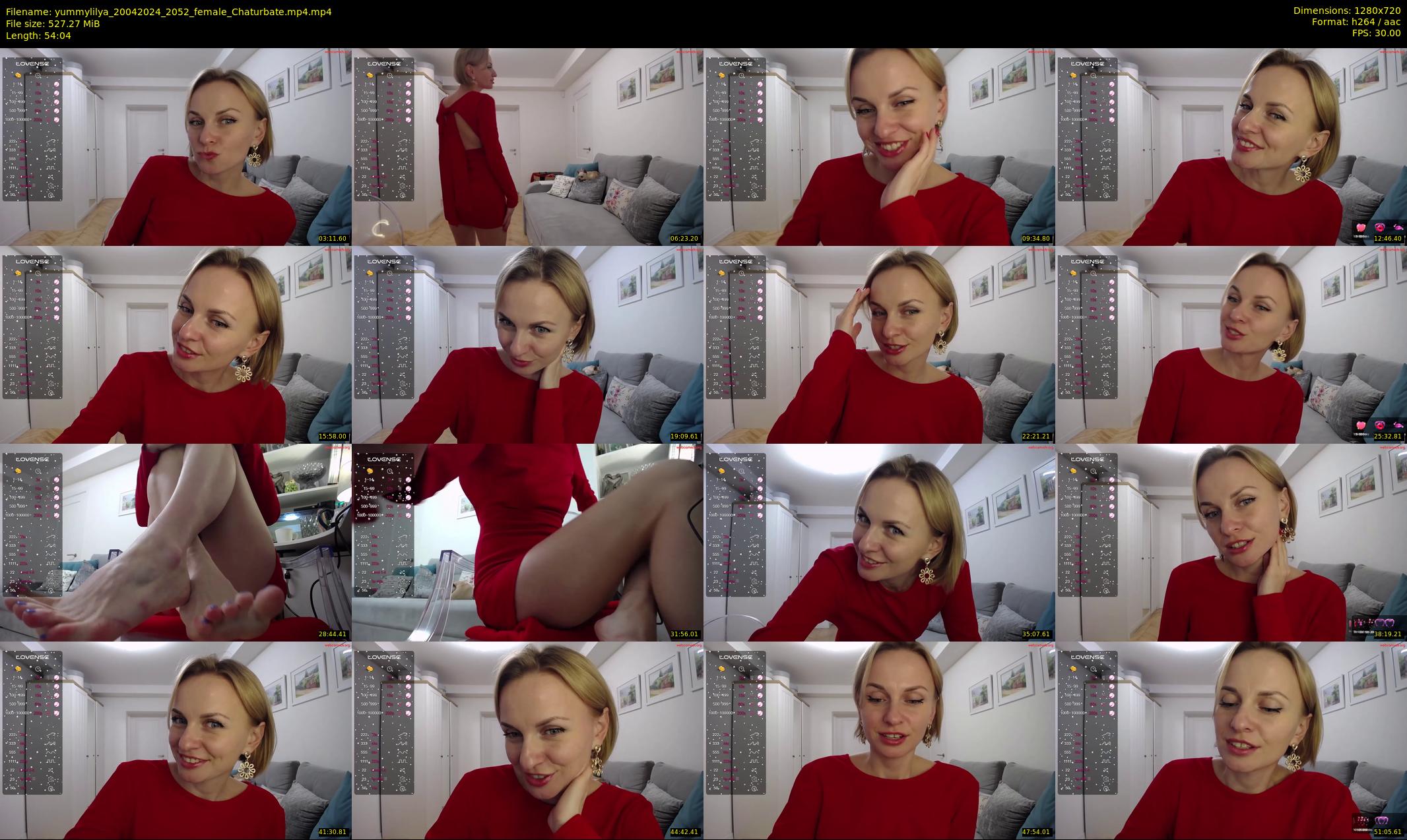 yummylilya — 55 minute Chaturbate female cam show recording, 720p, Apr 20, 2024