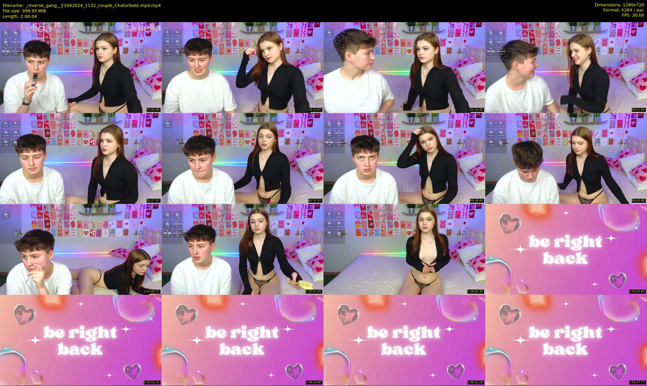 _reverse_gang_ — 121 minute Chaturbate couple cam show recording, 720p, Apr 21, 2024