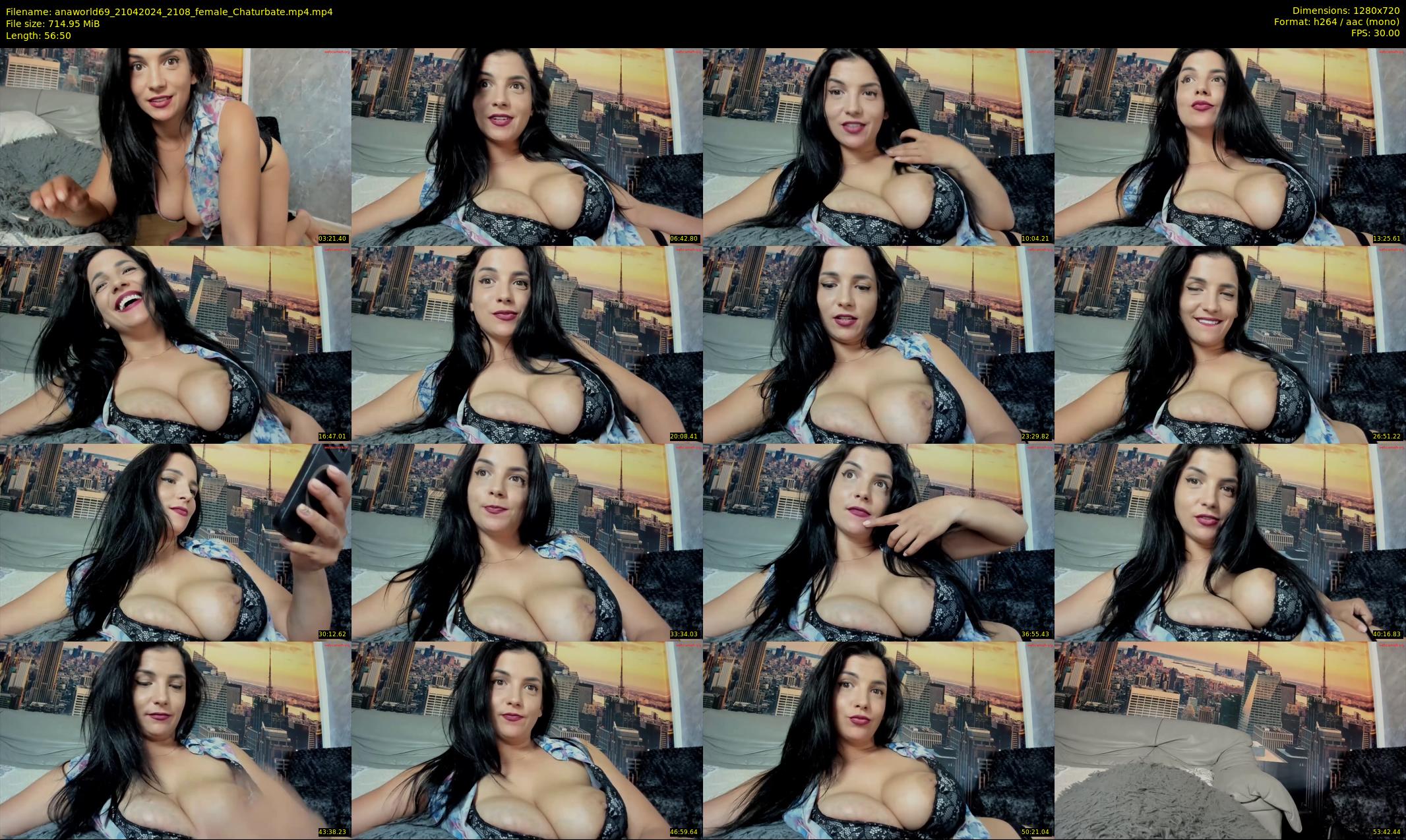 anaworld69 — 57 minute Chaturbate female cam show recording, 720p, Apr 21, 2024