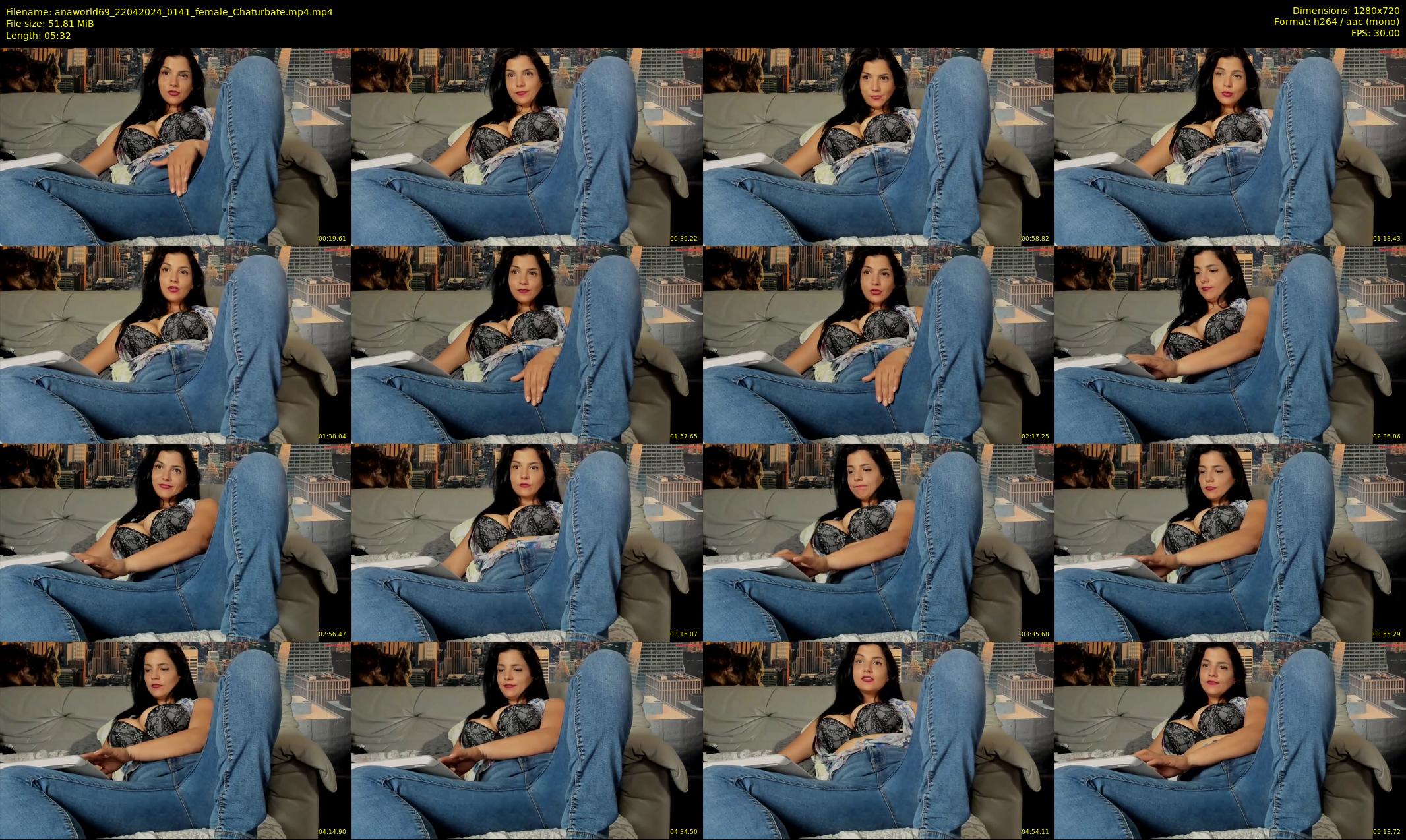 anaworld69 — 6 minute Chaturbate female cam show recording, 720p, Apr 22, 2024