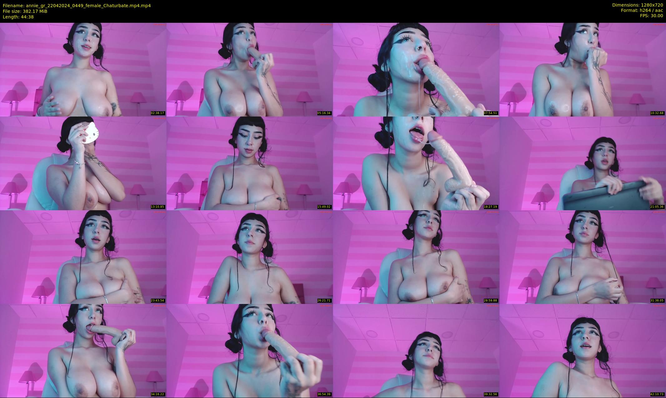 annie_gr — 45 minute Chaturbate female cam show recording, 720p, Apr 22, 2024