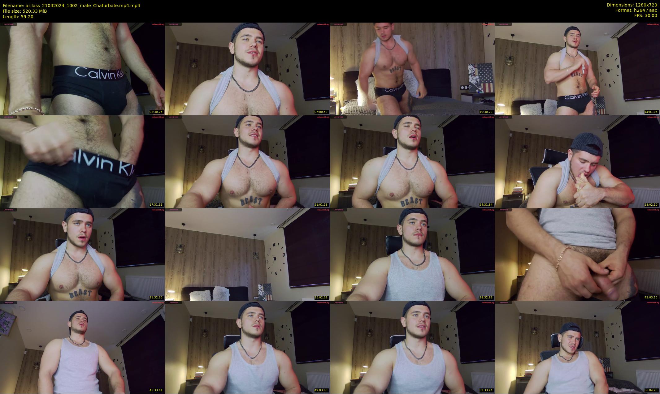 arilass — 60 minute Chaturbate male cam show recording, 720p, Apr 21, 2024